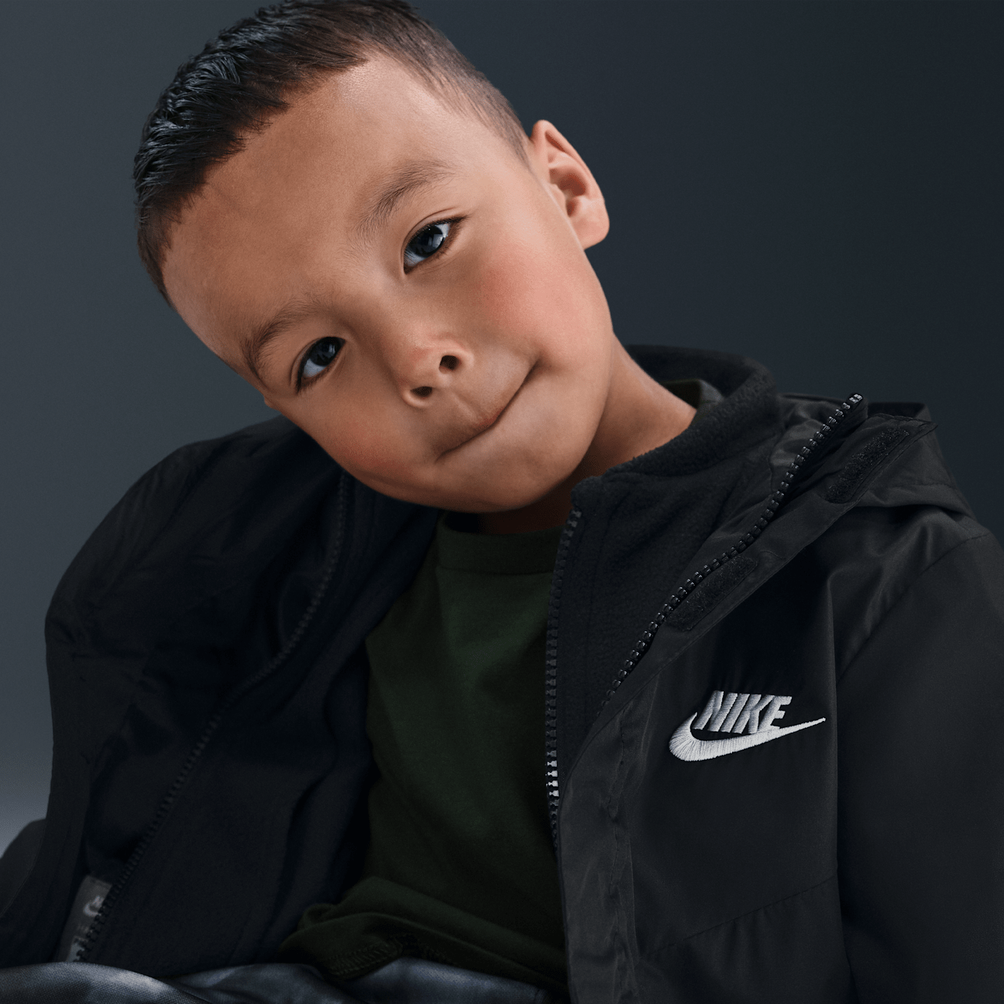Детская куртка Nike System, цвет: Чёрный — фото 3