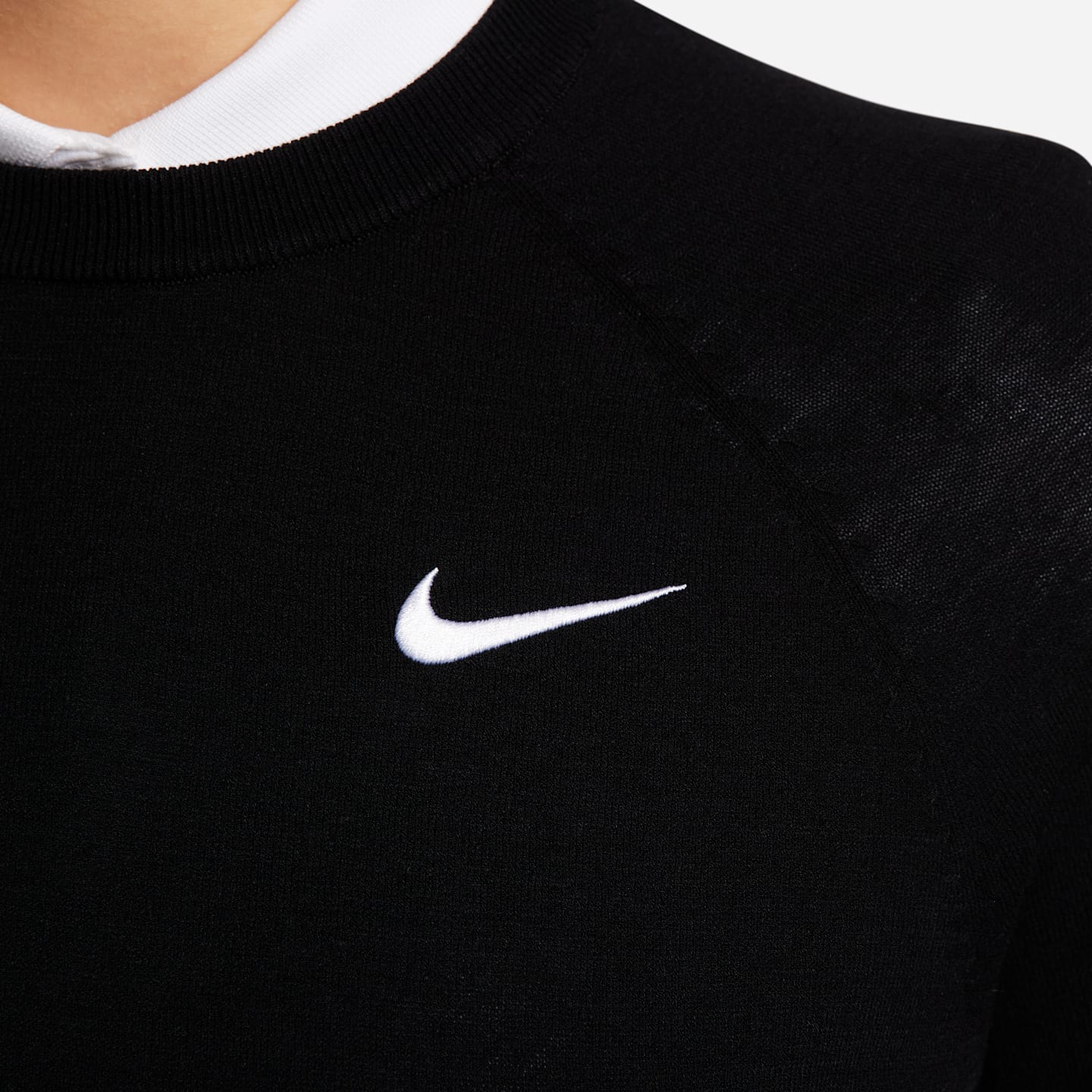 Женский свитер Nike Tour Golf Sweater, цвет: Чёрный / Белый — фото 4