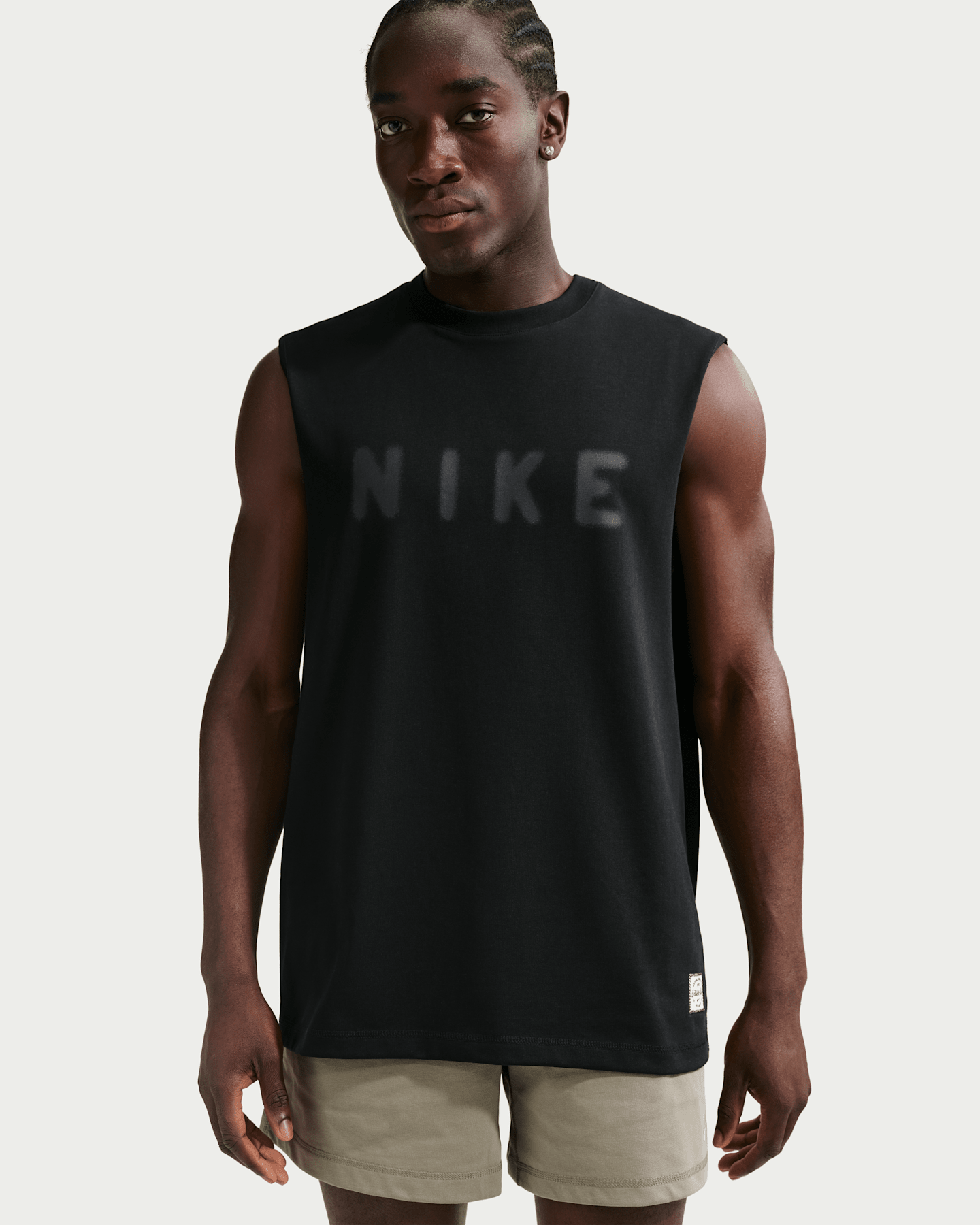 Мужская тренировочная майка Nike N.A.C. Dri-FIT, цвет: Чёрный — фото 11