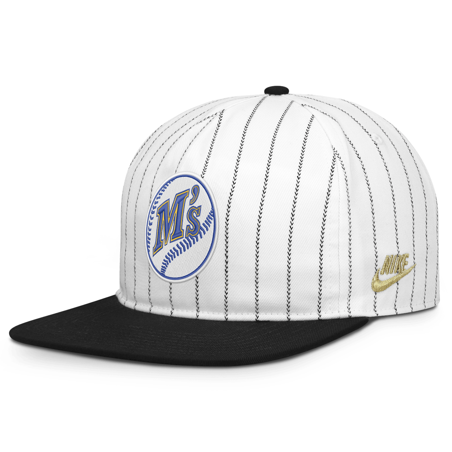 Мужская регулируемая кепка Nike Seattle Mariners Pro MLB, цвет: Белый — фото 1