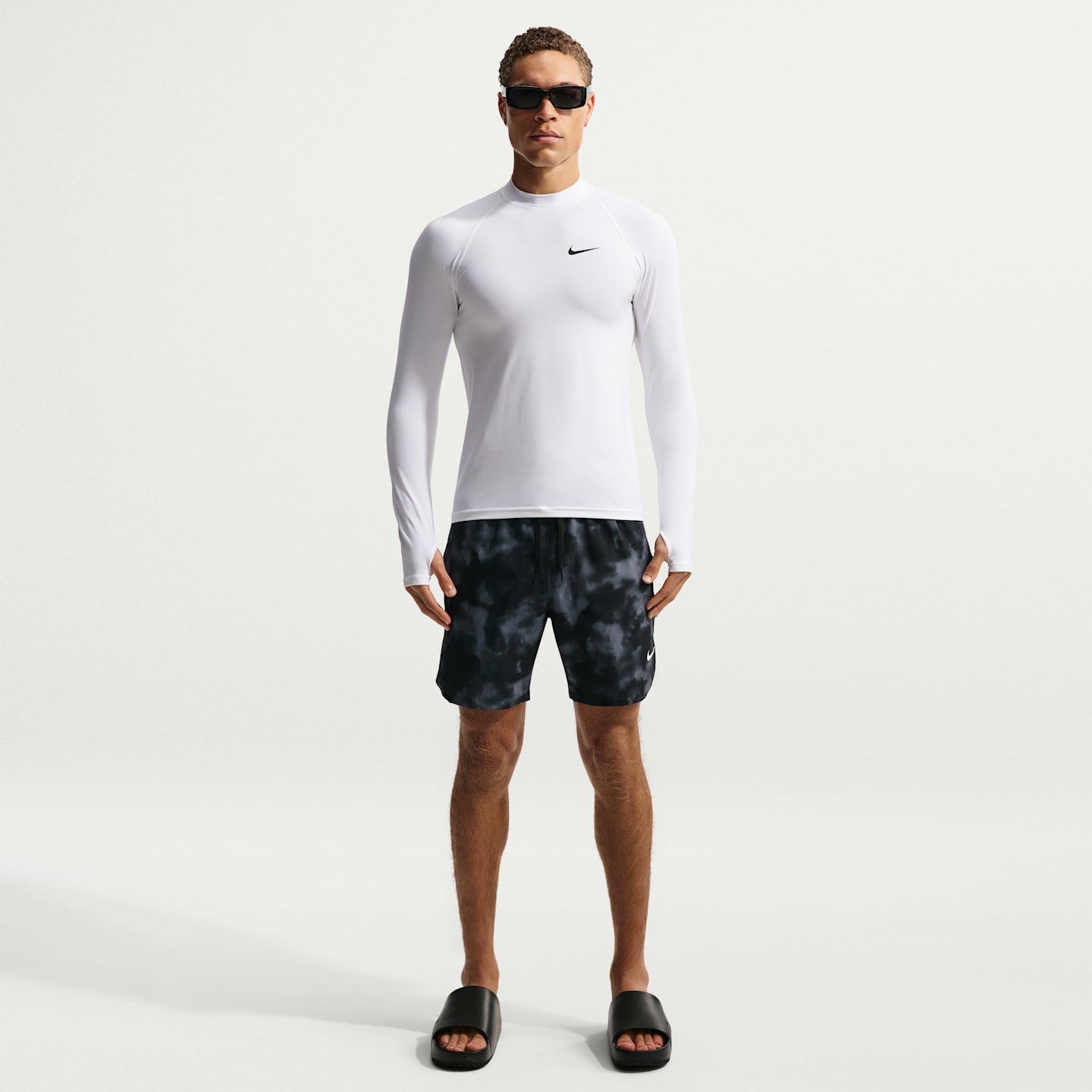 Мужские плавательные шорты-боксеры Nike Swim Contend, цвет: Чёрный — фото 1