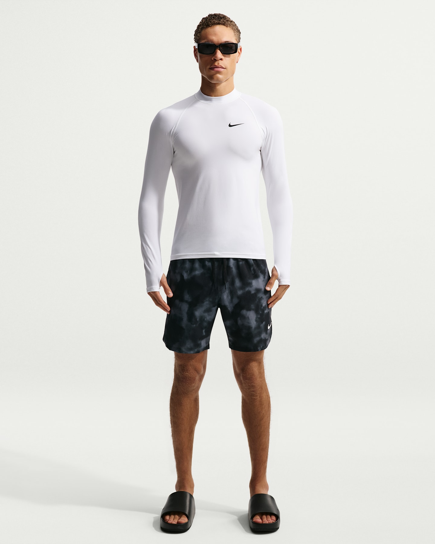Мужские плавательные шорты-боксеры Nike Swim Contend, цвет: Чёрный — фото 6