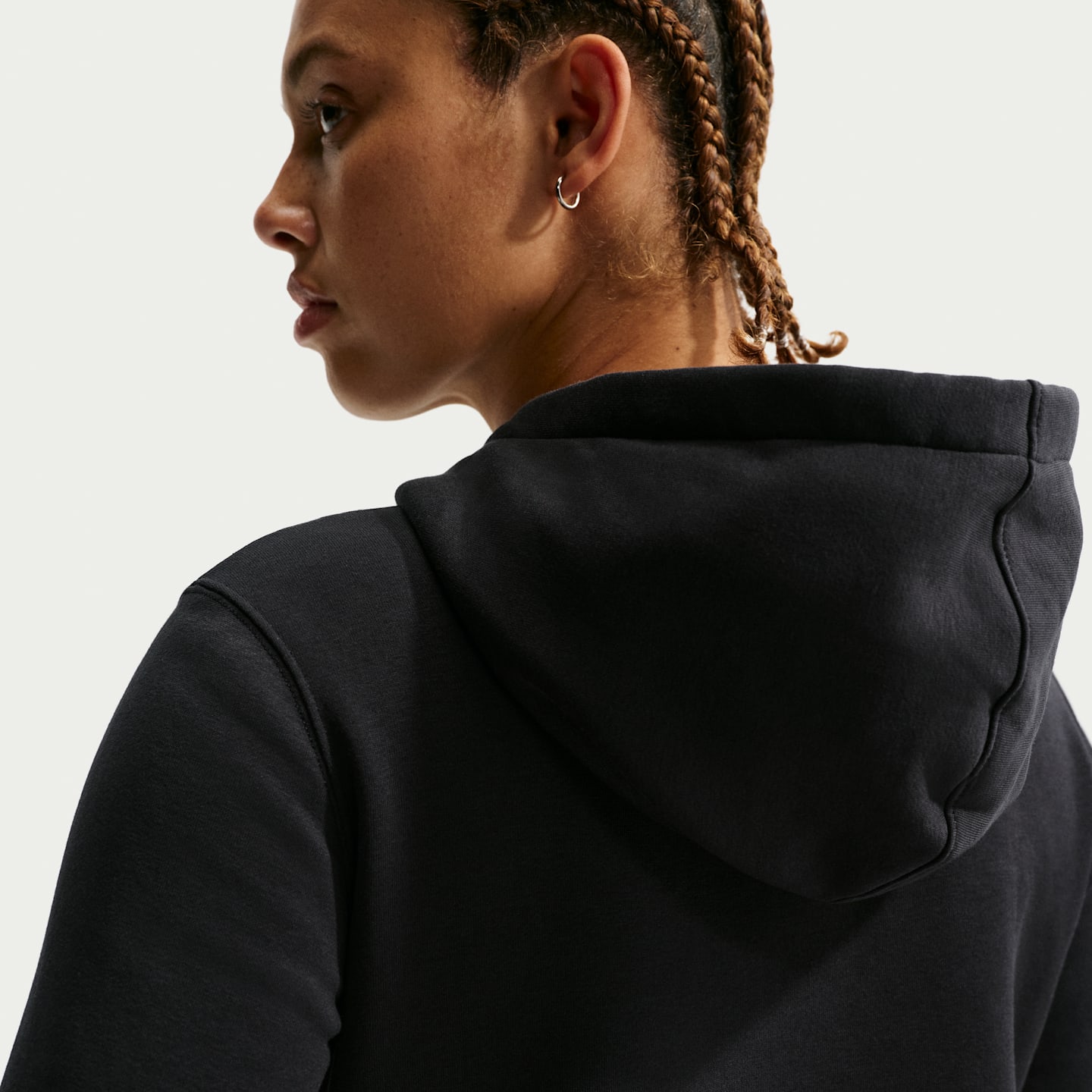 Женское борцовское худи Nike, цвет: Чёрный — фото 2