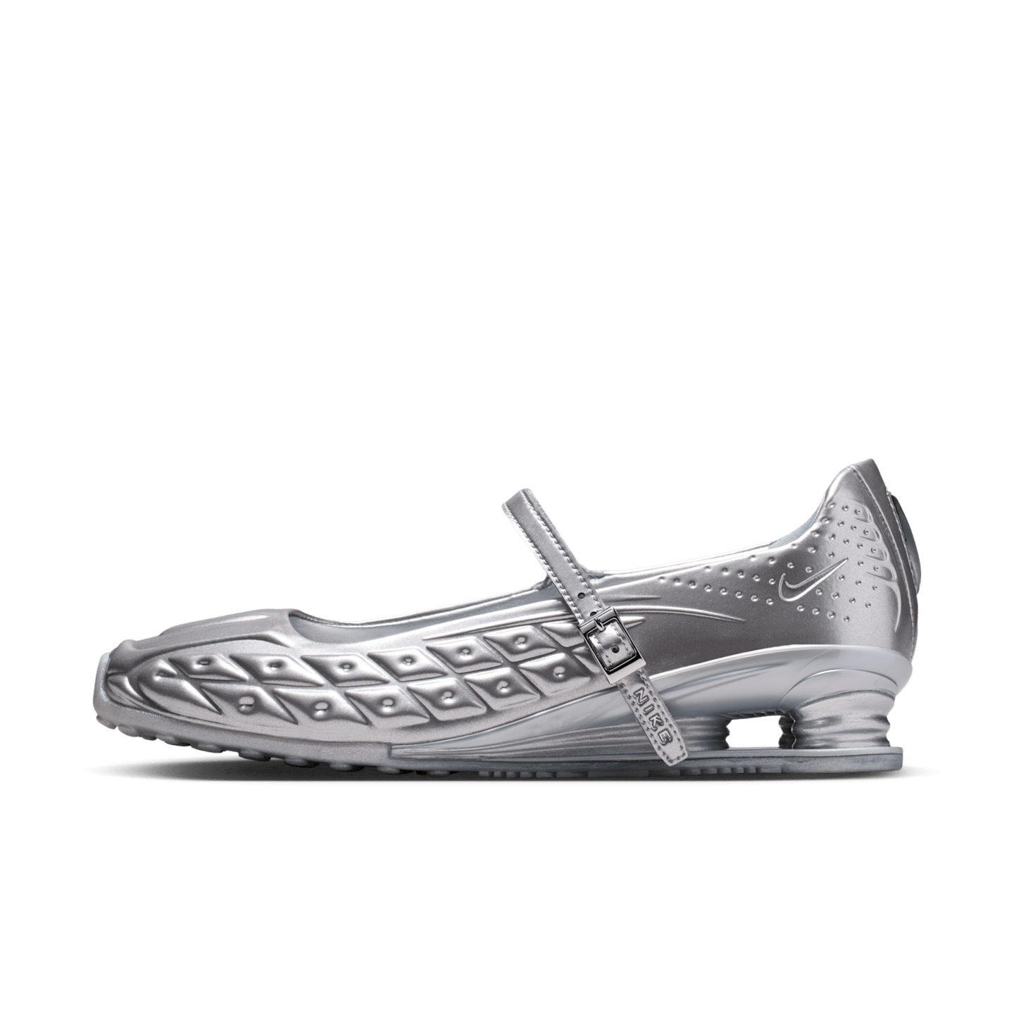Женские кроссовки Nike Shox Z Calistra, цвет: Серебряный — фото 14