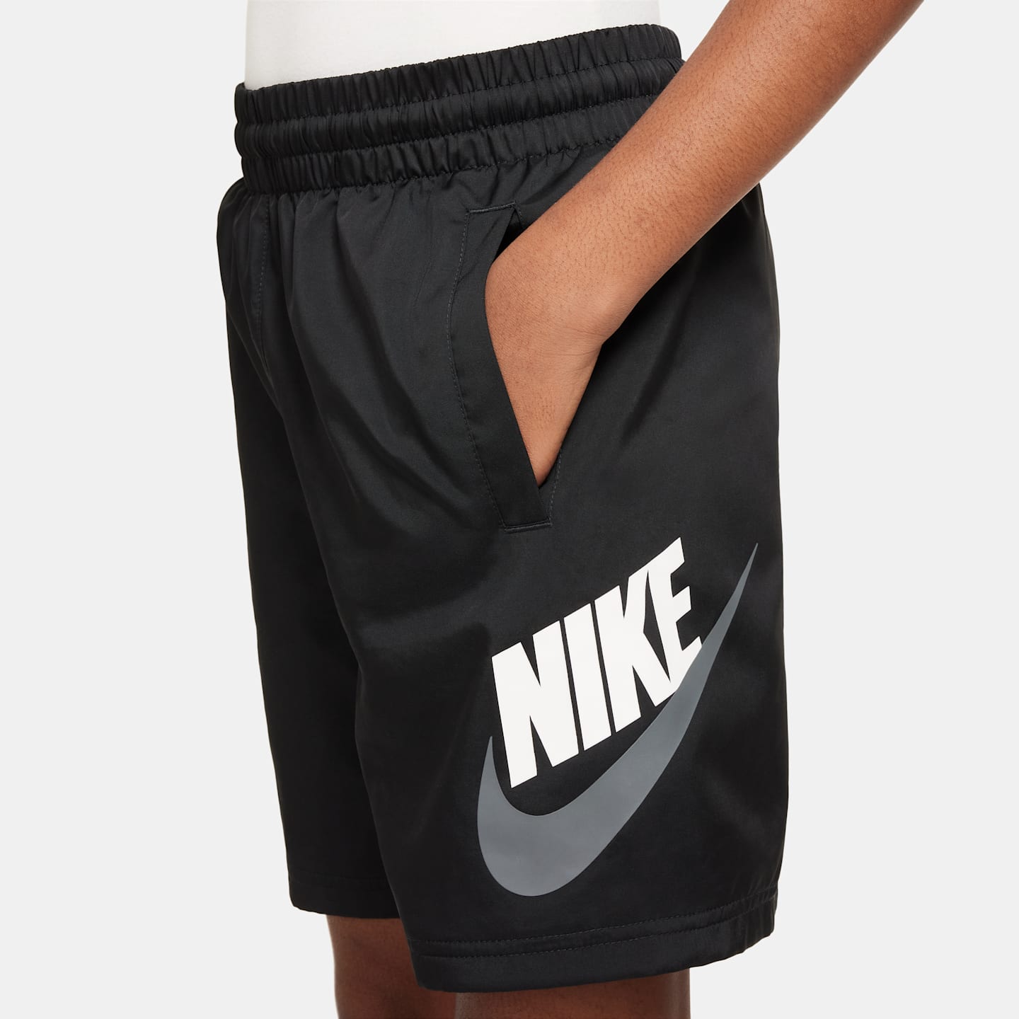Детские шорты Nike Sportswear Woven, цвет: Чёрный — фото 5
