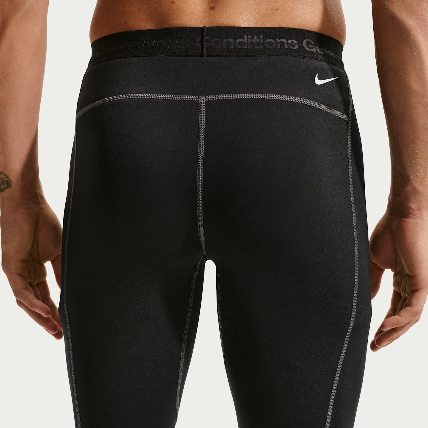 Мужские термотайтсы Nike ACG Wildsee Dri-FIT, цвет: Чёрный / Антрацитовый — фото 3