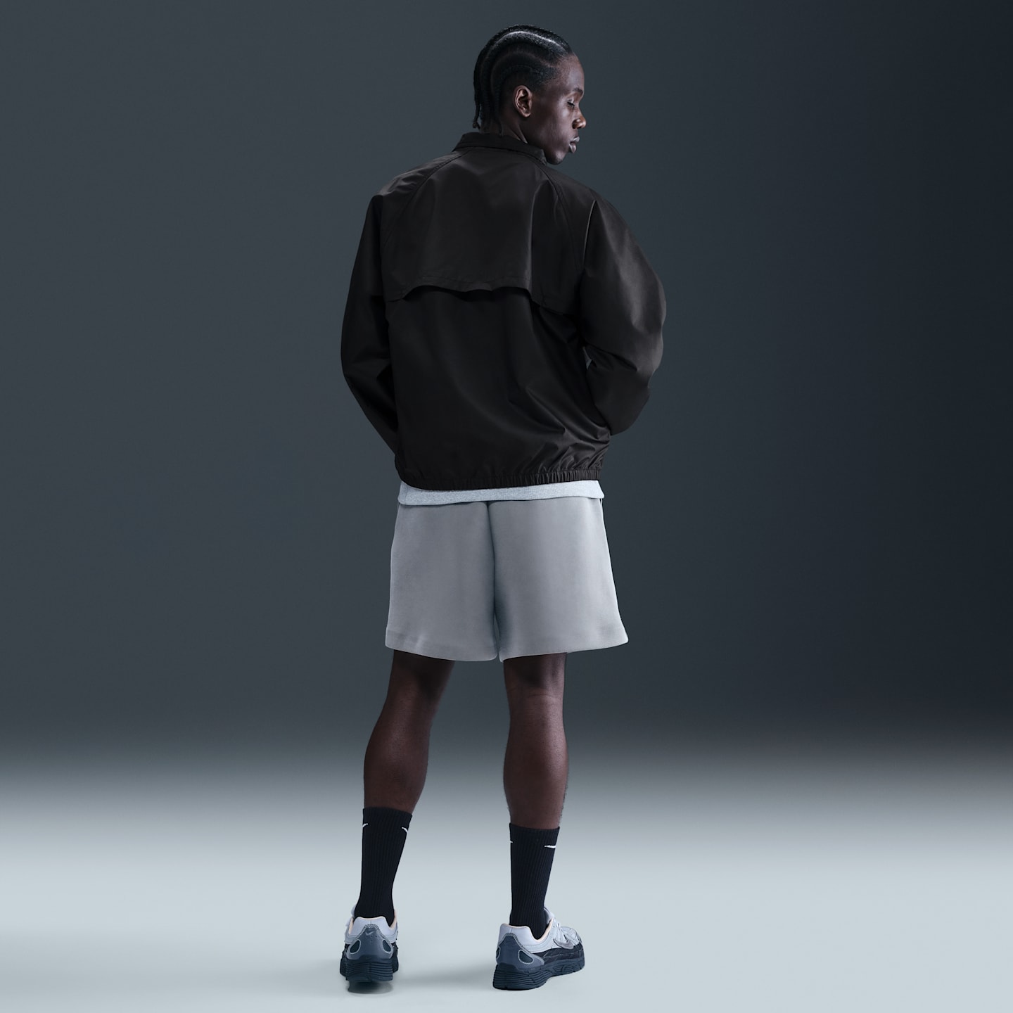 Мужская куртка на молнии Nike Sportswear Club Roscoe, цвет: Чёрный / Белый — фото 5