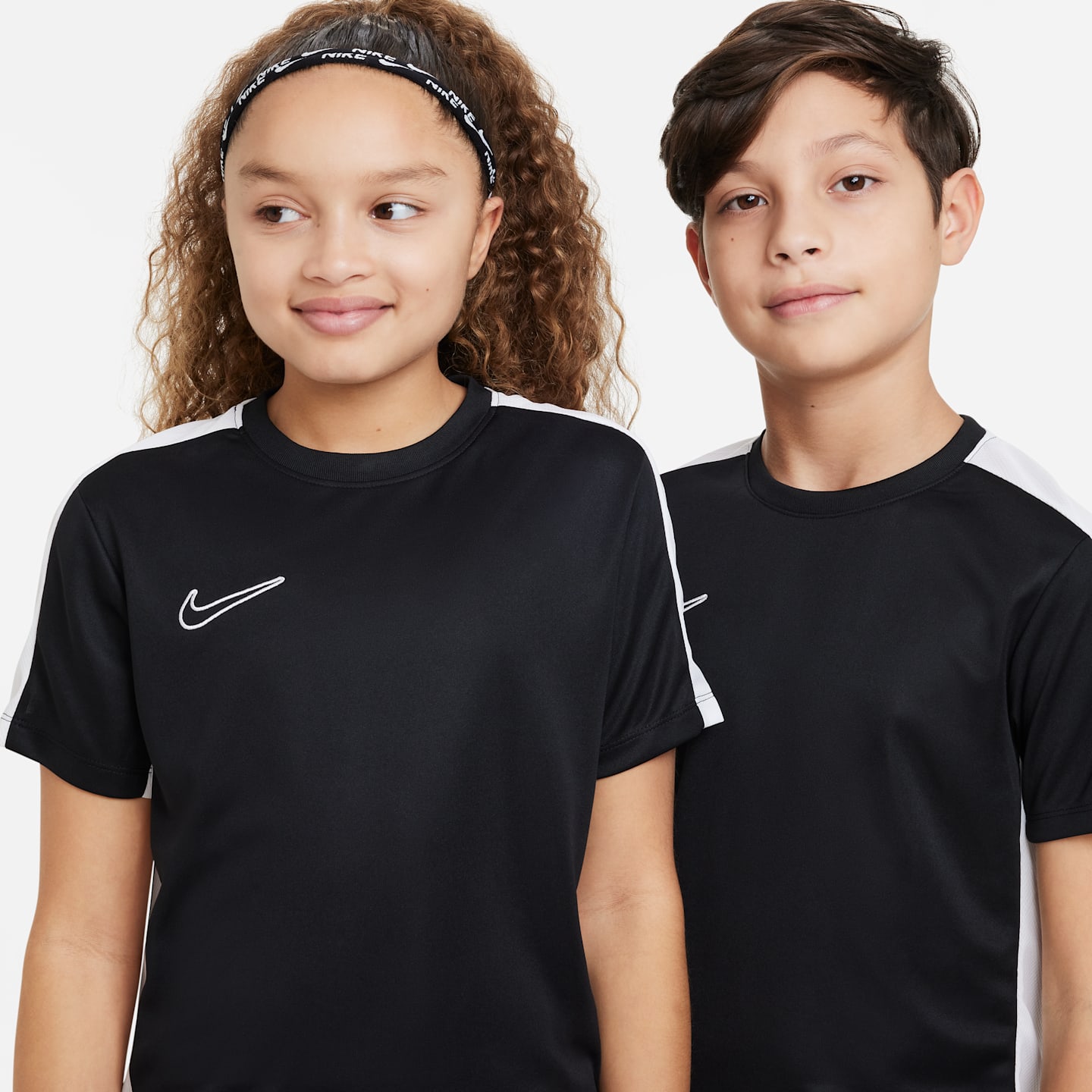 Детский топ Nike Dri-FIT Academy Soccer Top, цвет: Чёрный / Белый — фото 3
