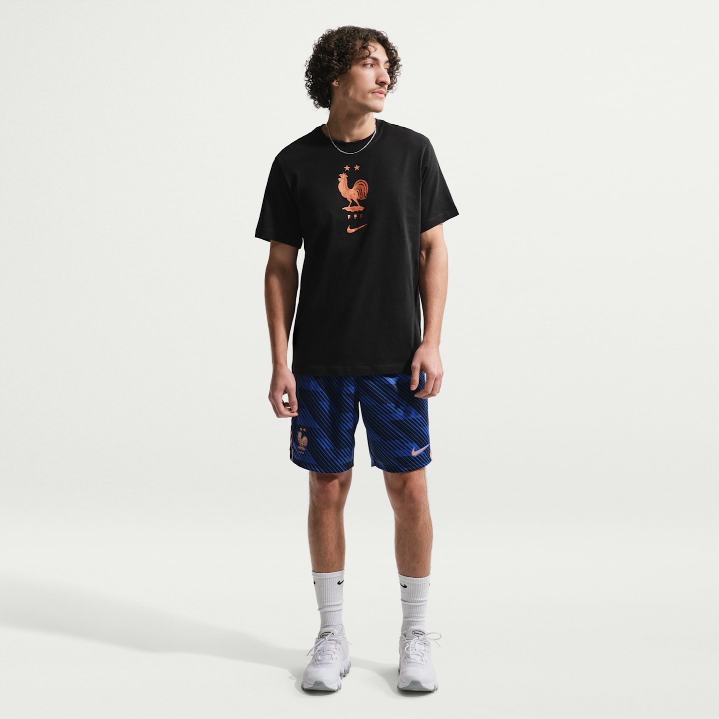 Мужская футбольная футболка Nike FFF, цвет: Чёрный — фото 4