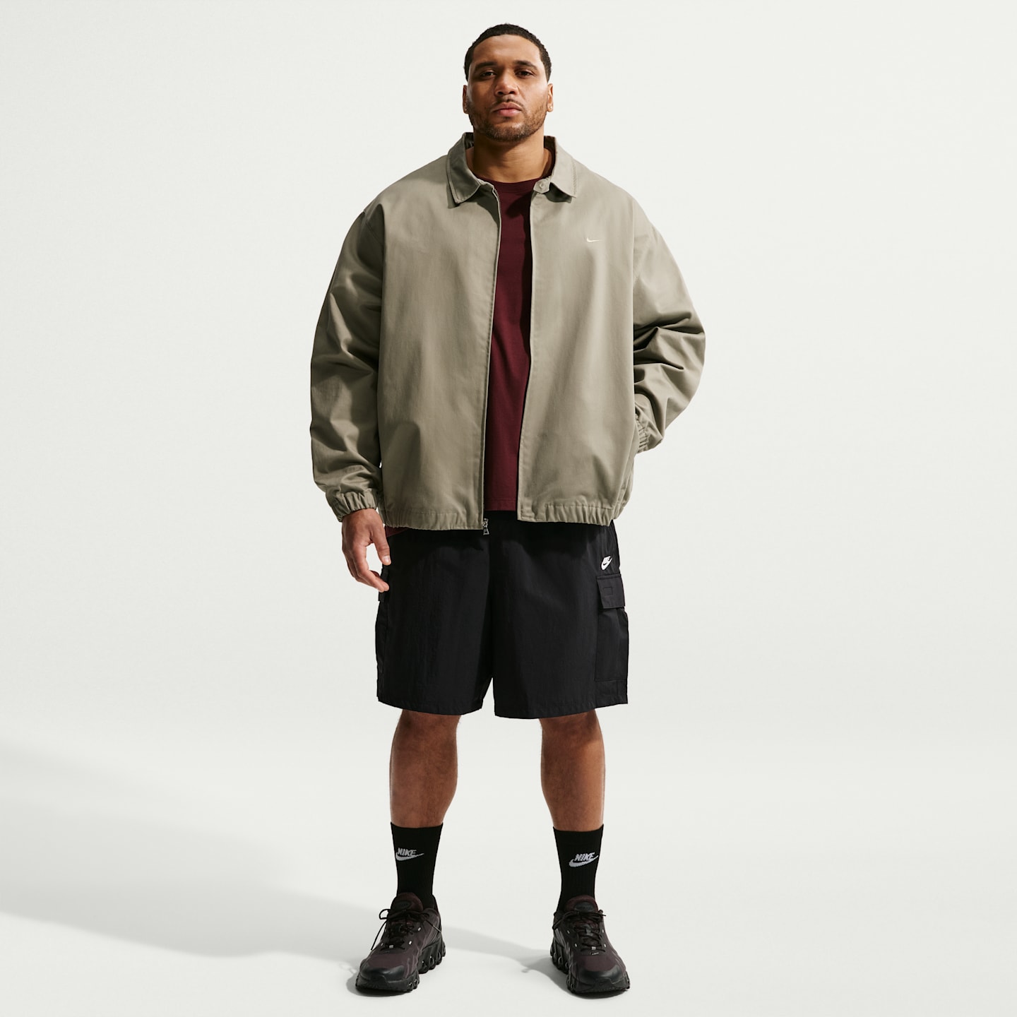Мужские шорты Nike Sportswear Club Utility, цвет: Чёрный / Белый — фото 6
