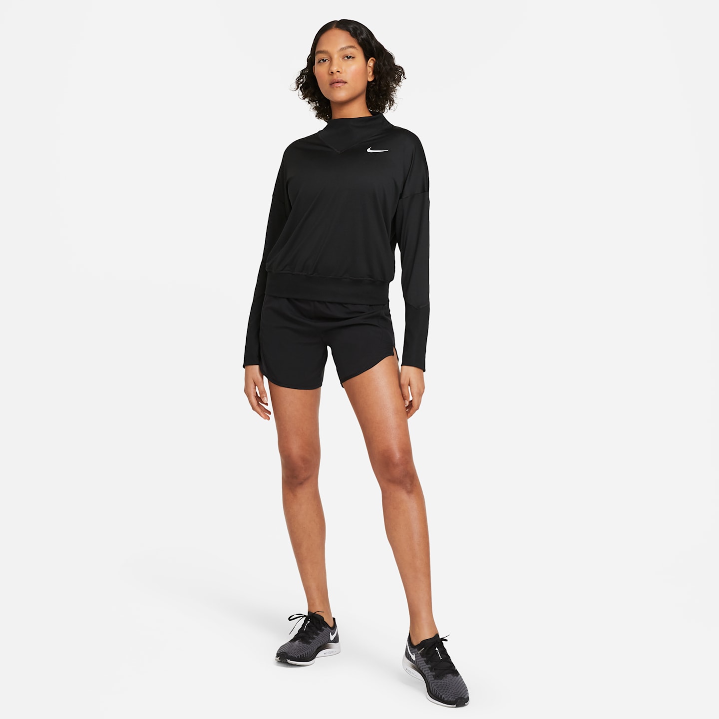 Женские беговые шорты Nike Tempo Luxe, цвет: Чёрный — фото 7