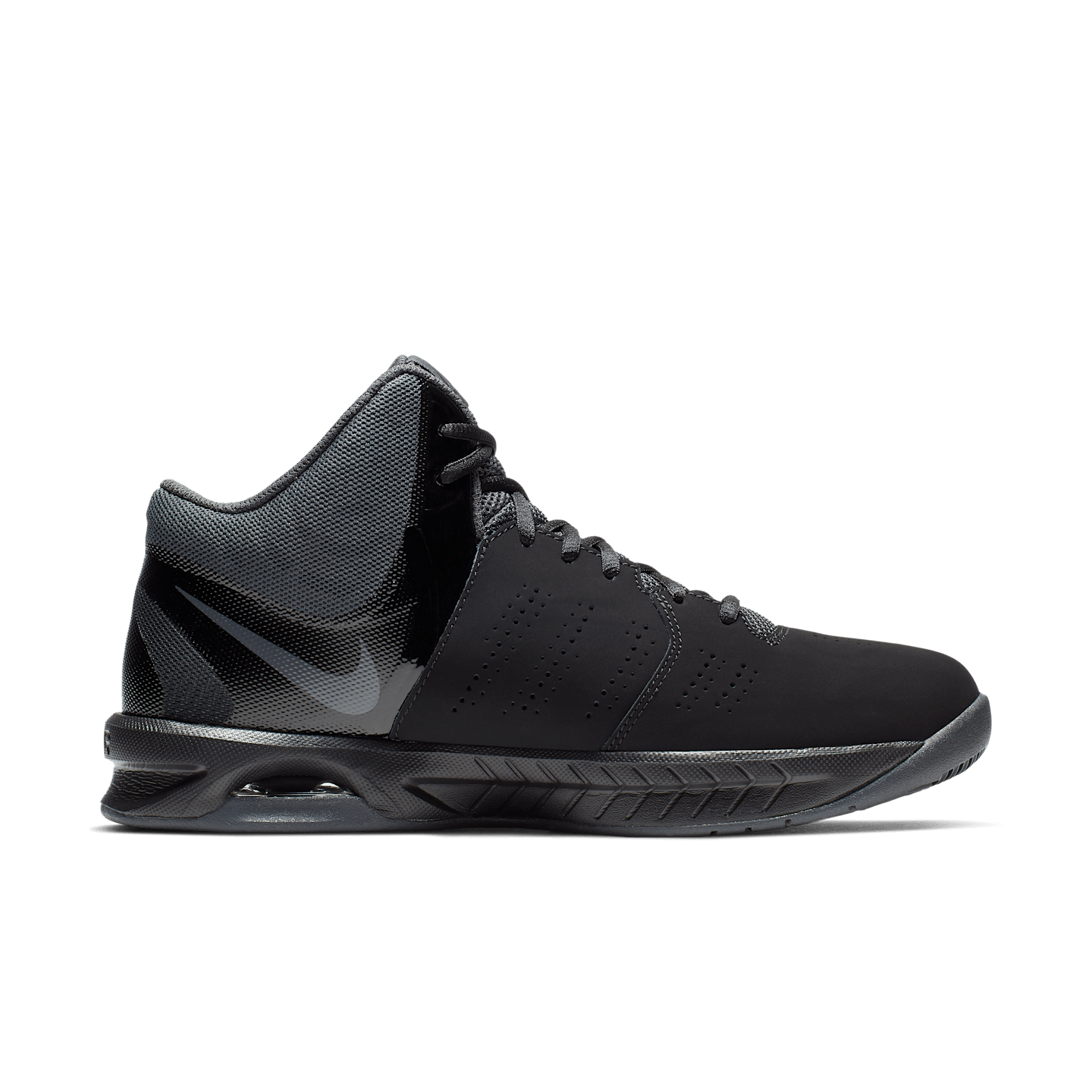 Мужские кроссовки Nike Air Visi Pro VI Nubuck Basketball, цвет: Чёрный / Антрацитовый — фото 3