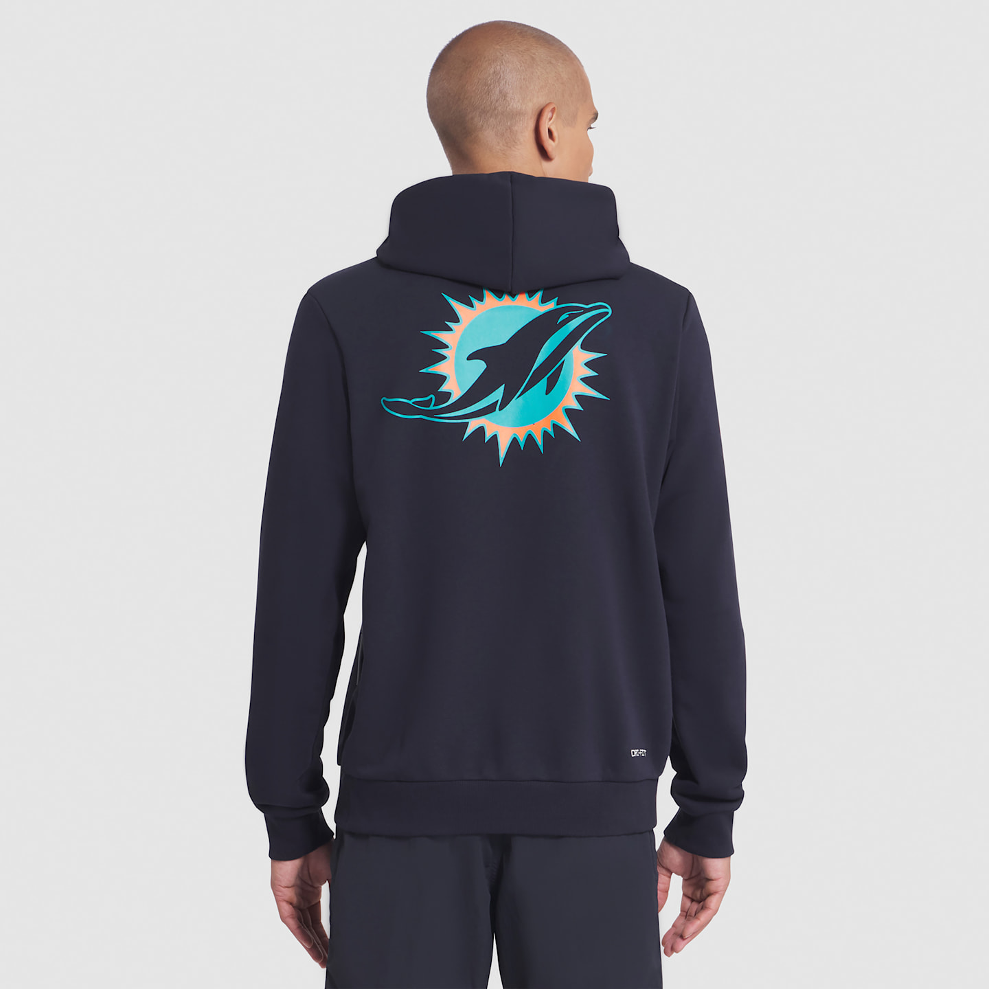Мужское худи Nike Dri-FIT NFL Miami Dolphins Rivalries Collection Sideline, цвет: Тёмно-синий — фото 2