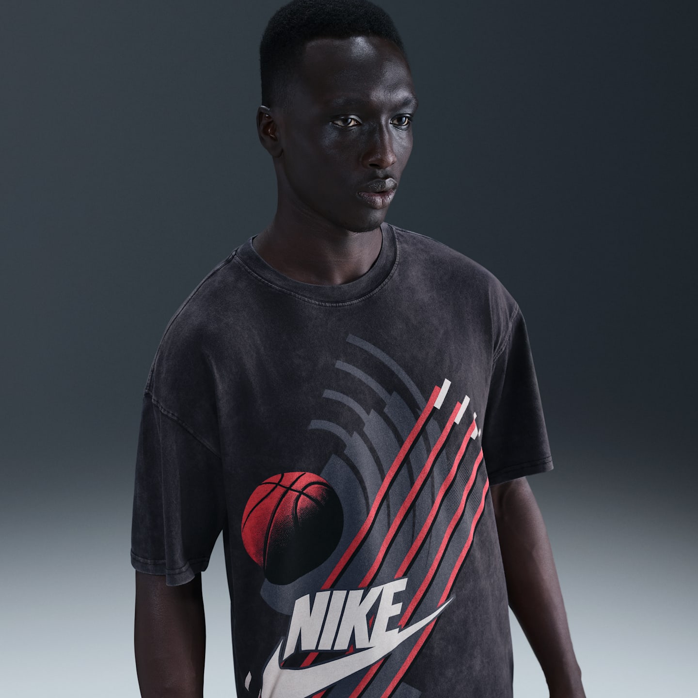 Мужская футболка Nike Basketball, цвет: Чёрный — фото 1