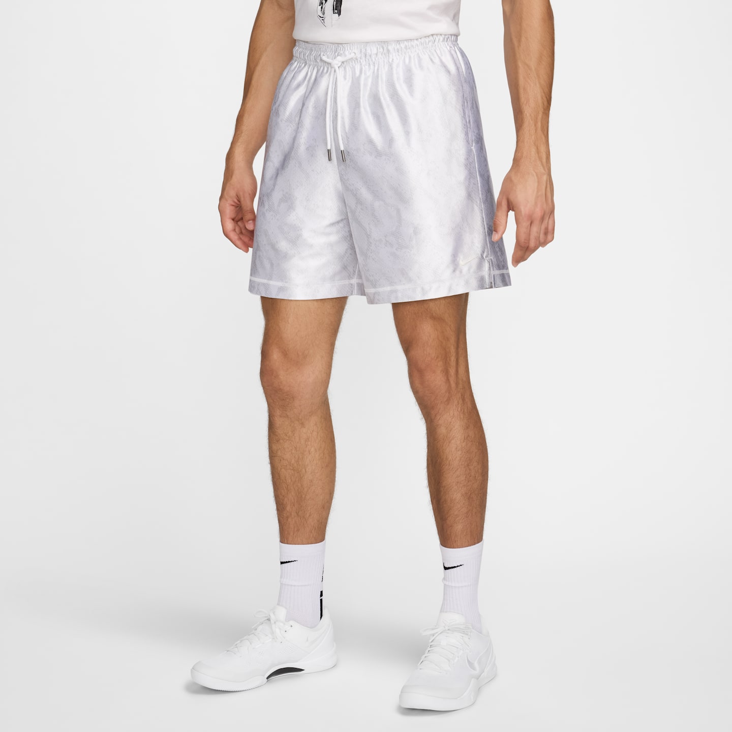 Мужские двусторонние баскетбольные шорты Nike Kobe Dri-FIT Standard Issue, цвет: Белый / Снежный белый — фото 1