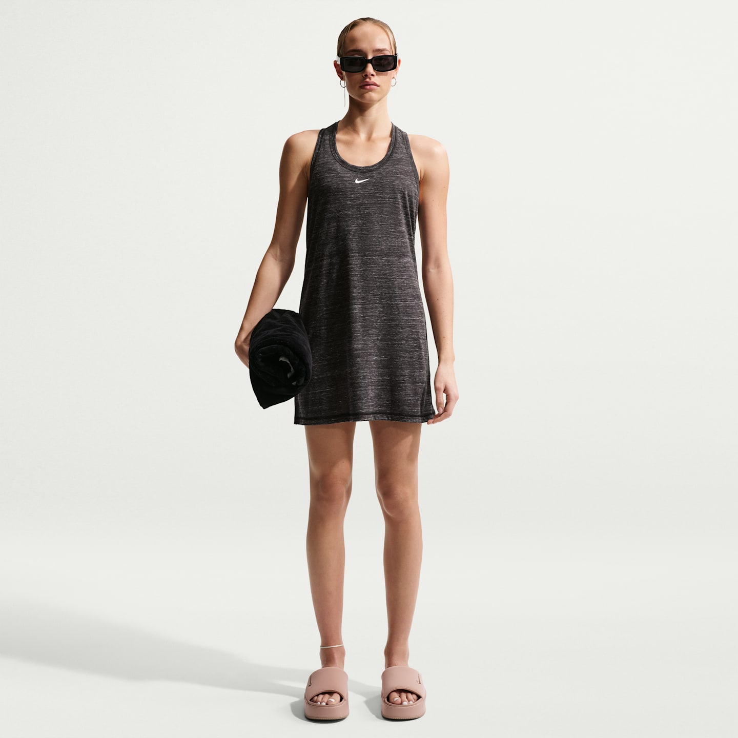 Женское пляжное платье Nike Swim, цвет: Чёрный — фото 1