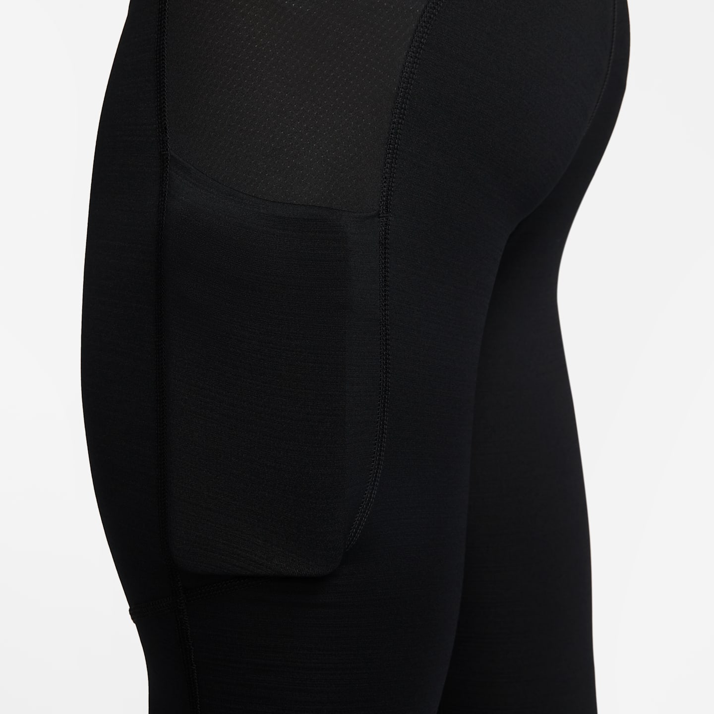 Мужские утеплённые тайтсы Nike Pro Warm, цвет: Чёрный / Белый — фото 3