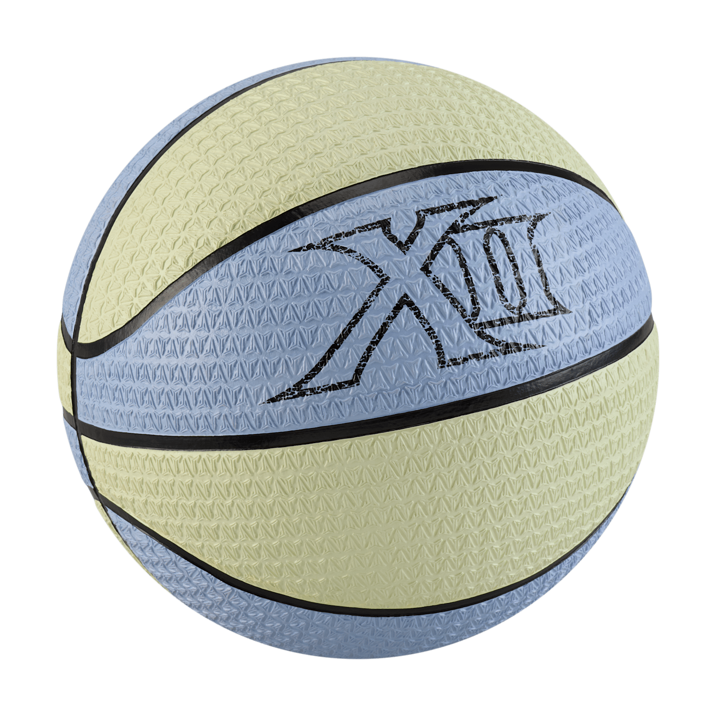Мяч Nike Ja Playground 8P Basketball для детей, цвет: Кислотно-жёлтый / Кобальтовый — фото 2
