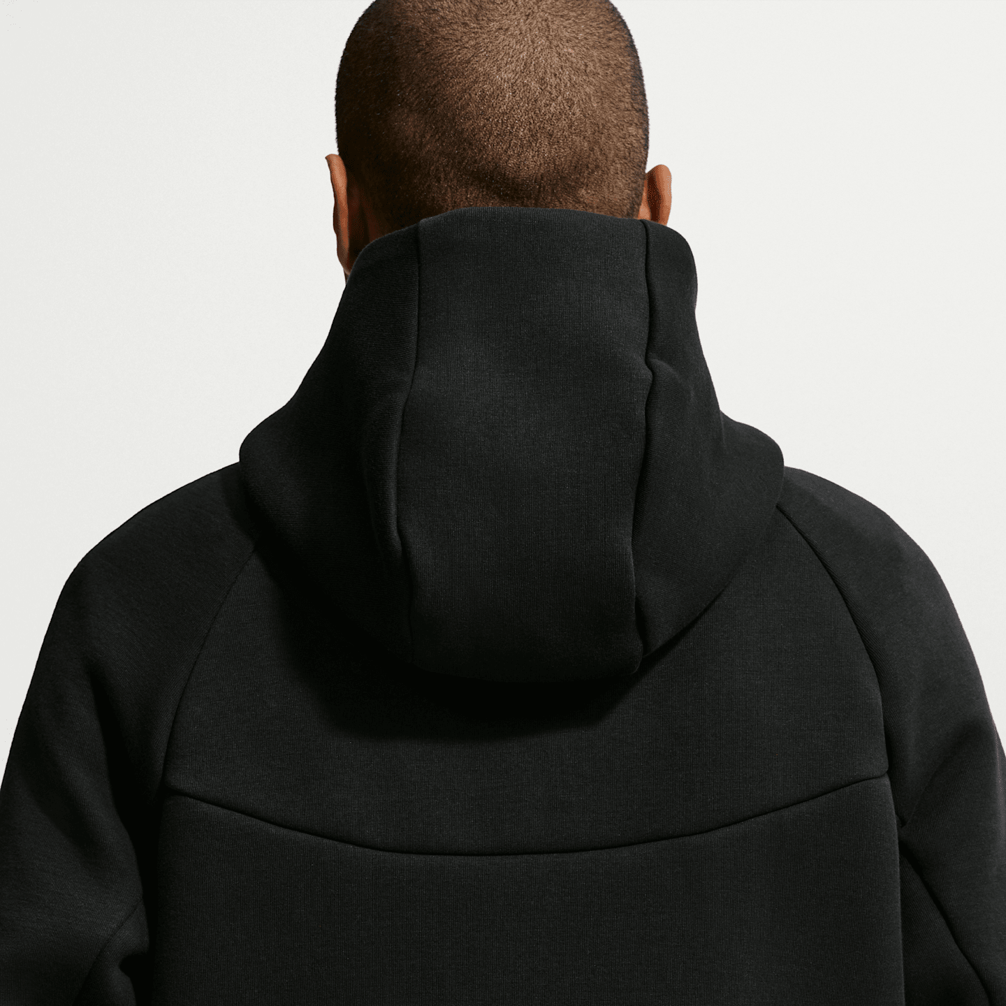 Мужская футбольная худи на молнии Nike Usmnt Tech Fleece Windrunner, цвет: Чёрный / Красный — фото 2
