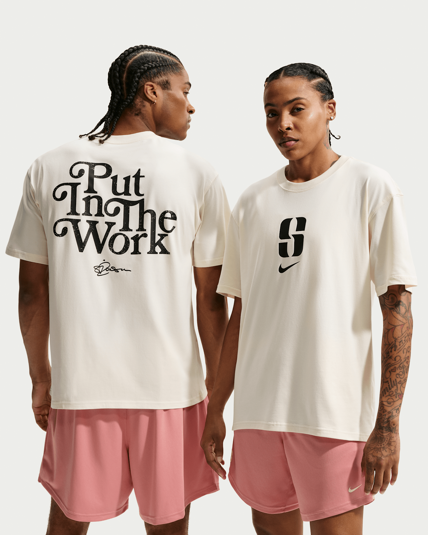 Баскетбольная футболка Nike Sabrina "Put In Work" Dri-FIT, цвет: Кокосовое молоко — фото 8