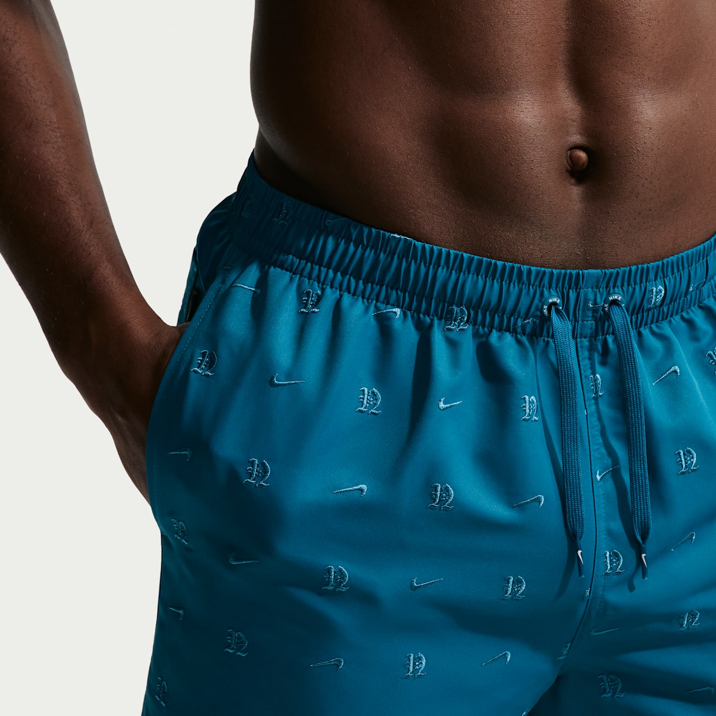Мужские плавательные шорты Nike Swim Breaker, 5", на полной подкладке, цвет: Зелёный — фото 4