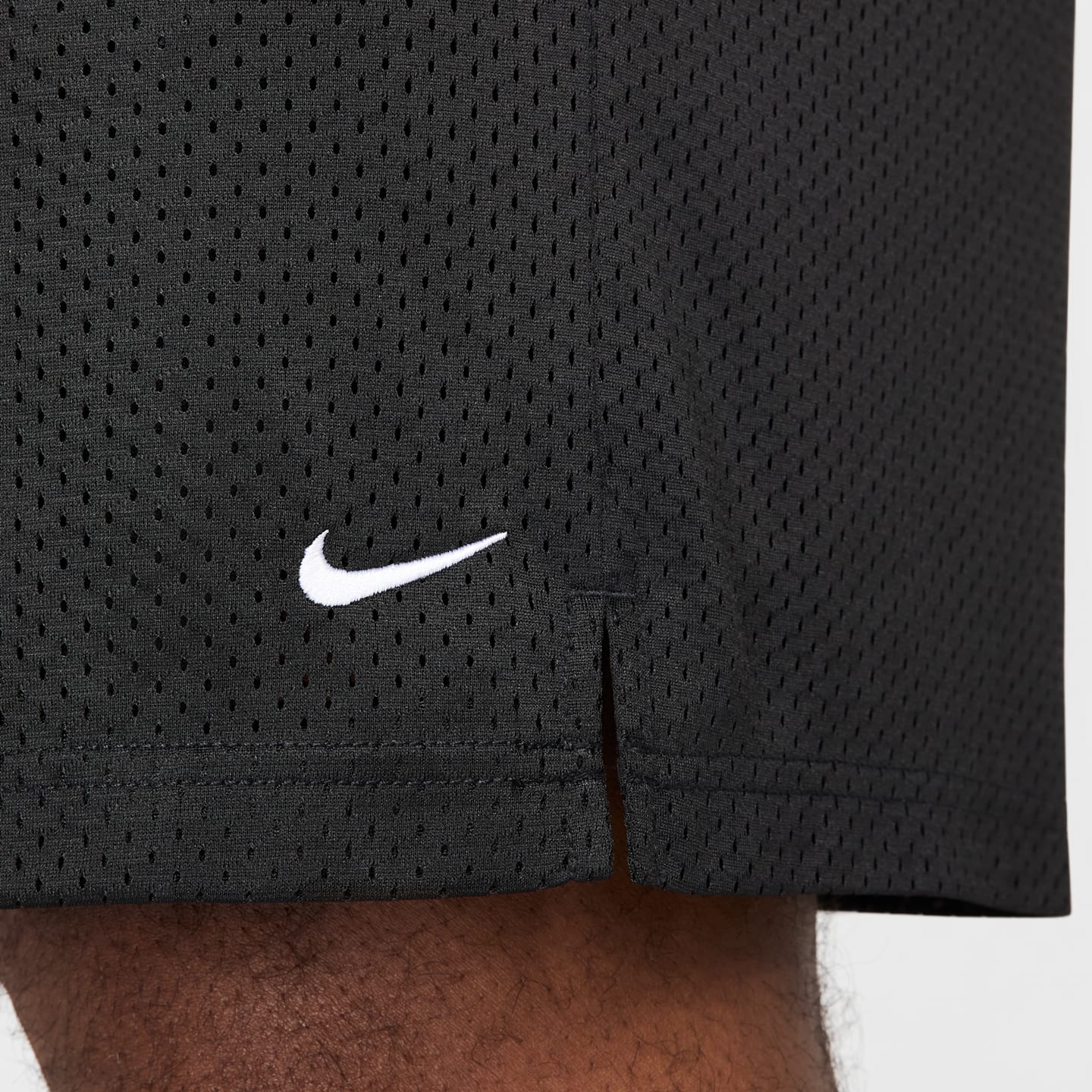 Мужские баскетбольные шорты Nike Dri-FIT из сетки 5, цвет: Чёрный / Белый — фото 11