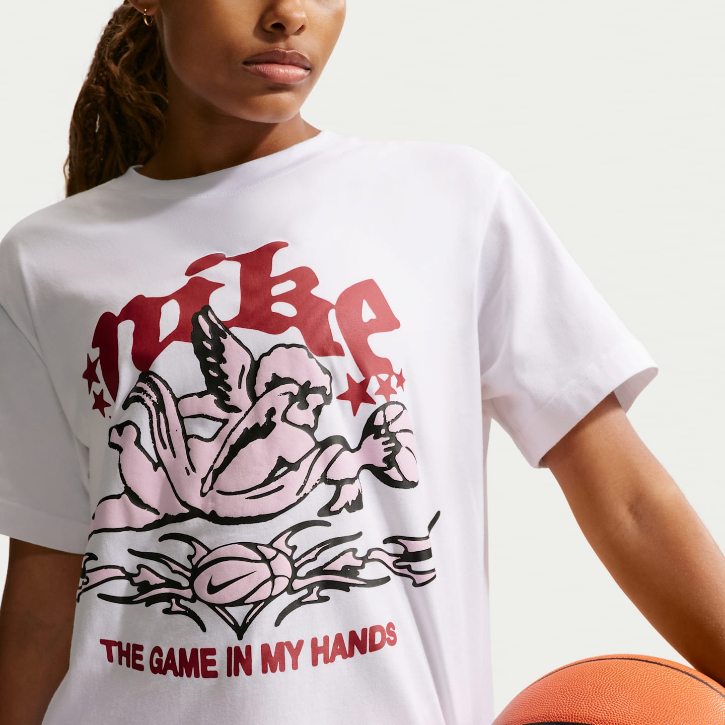 Женская футболка Nike Sportswear с круглым вырезом и коротким рукавом, цвет: Белый — фото 3