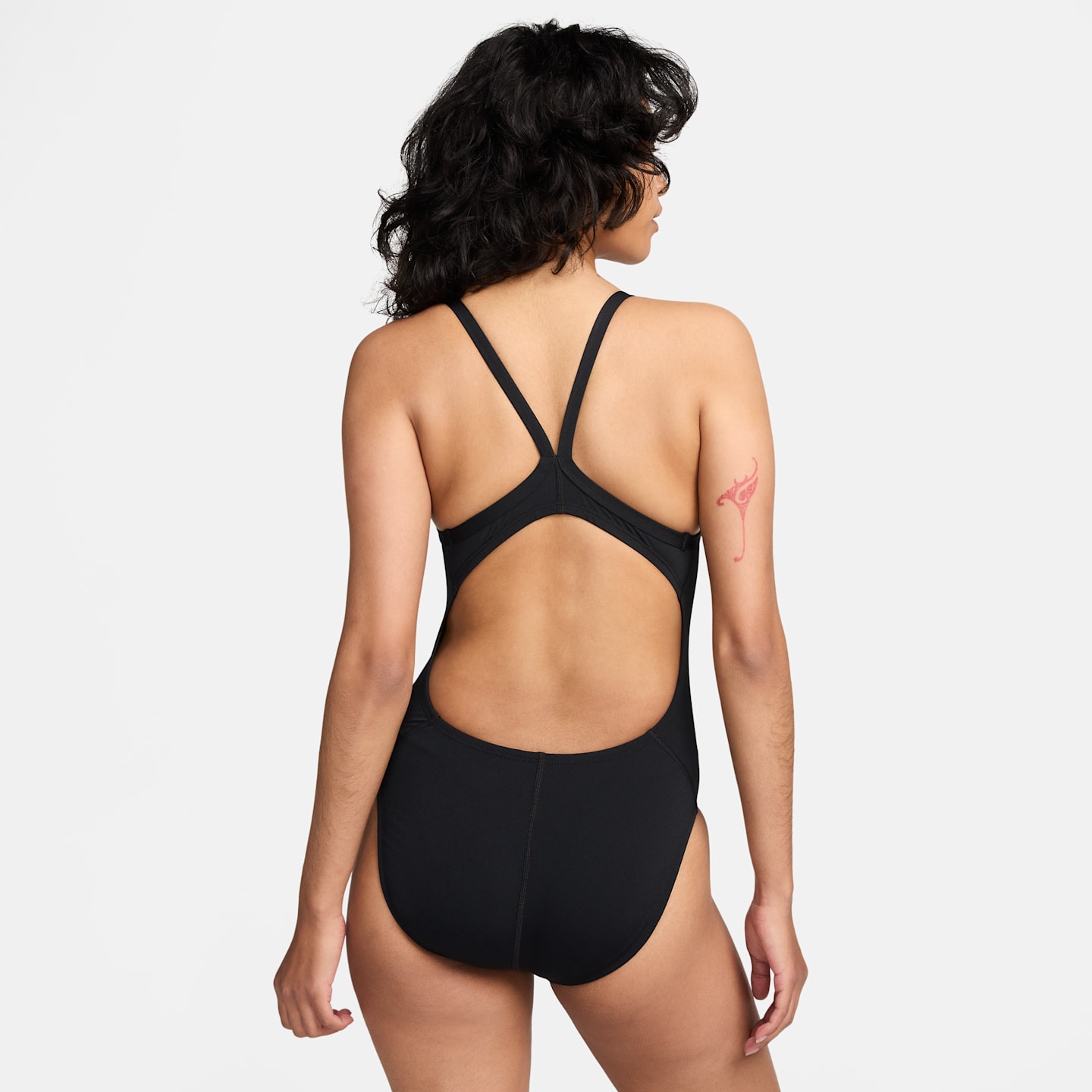 Купальник Essential, борцовская спина — Nike, цвет: Чёрный — фото 2