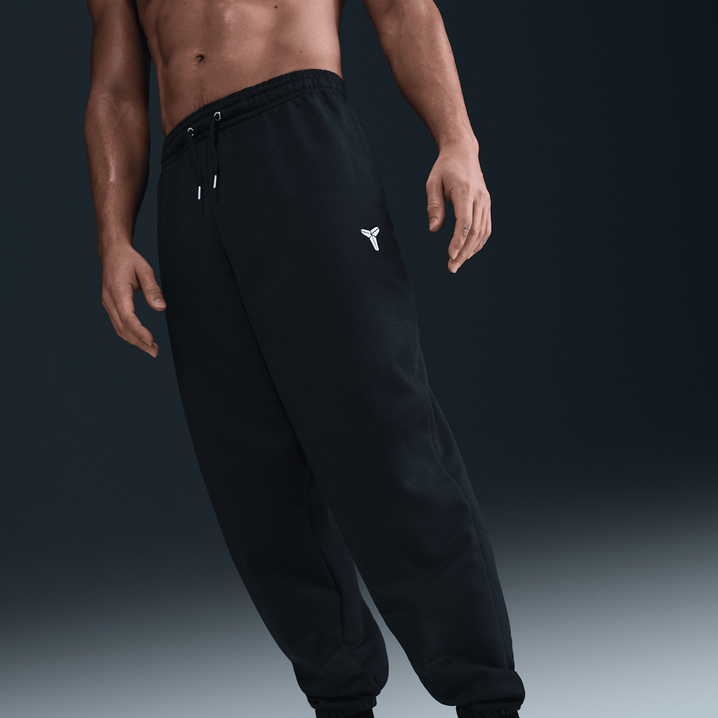 Мужские брюки Nike Kobe Therma-FIT Basketball, цвет: Чёрный / Белый — фото 2