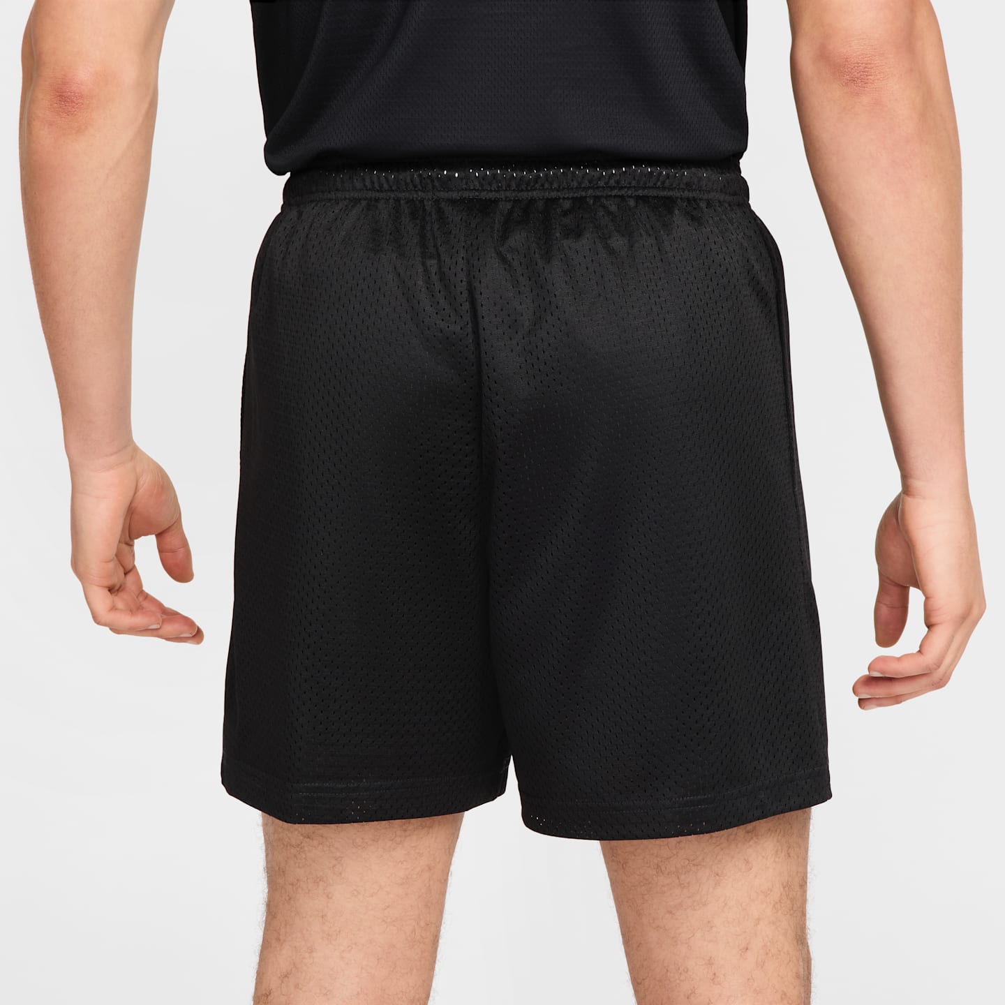 Мужские баскетбольные шорты Nike Dri-FIT из сетки 5, цвет: Чёрный / Белый — фото 3