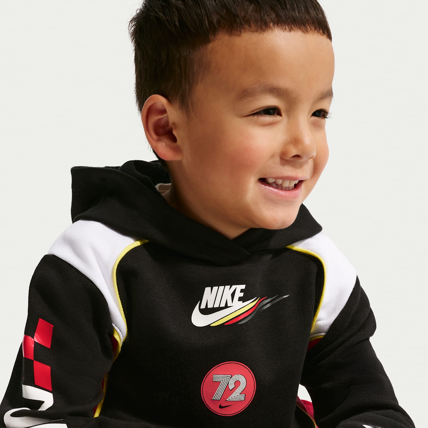 Детское худи Nike Sportswear Toddler Victory Lap, цвет: Чёрный — фото 3