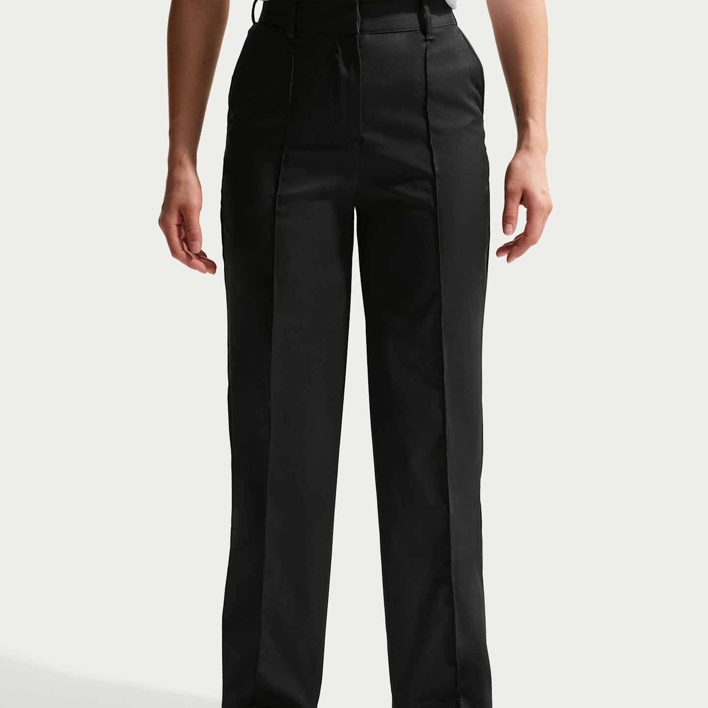 Женские брюки для гольфа Nike Golf Club Dri-FIT, цвет: Чёрный / Молочный — фото 2