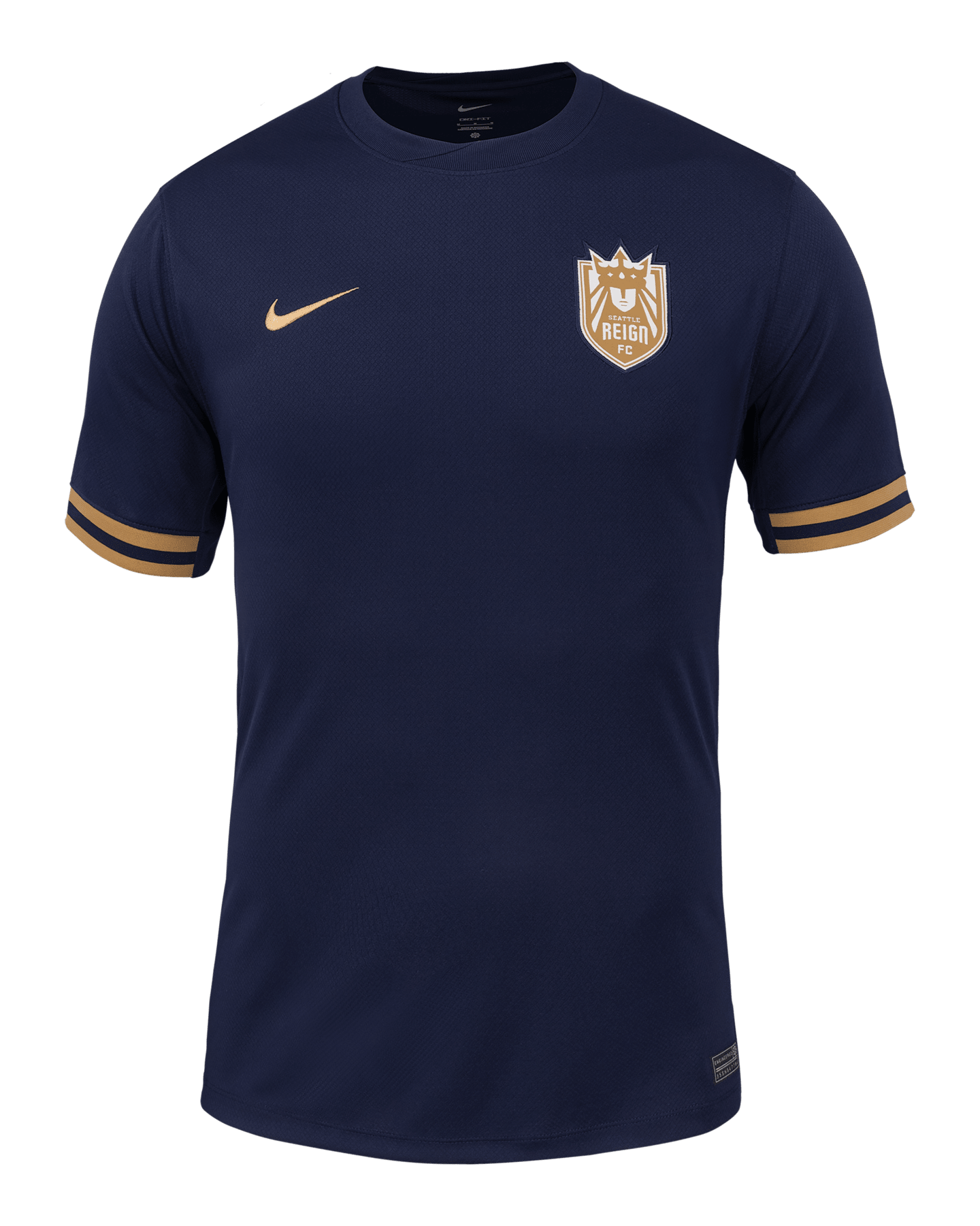 Мужское джерси Nike Seattle Reign FC 2025 Stadium Home Dri-FIT Nwsl Replica, цвет: Синий / Золотой — фото 3
