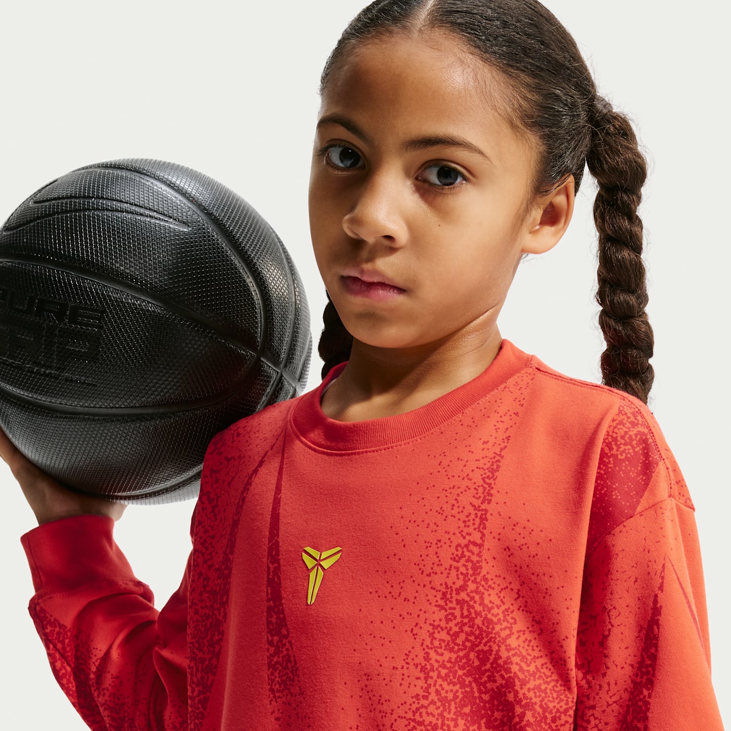Детская футболка Nike Kobe Dri-FIT Max90 с длинным рукавом, цвет: Светлый малиновый — фото 3