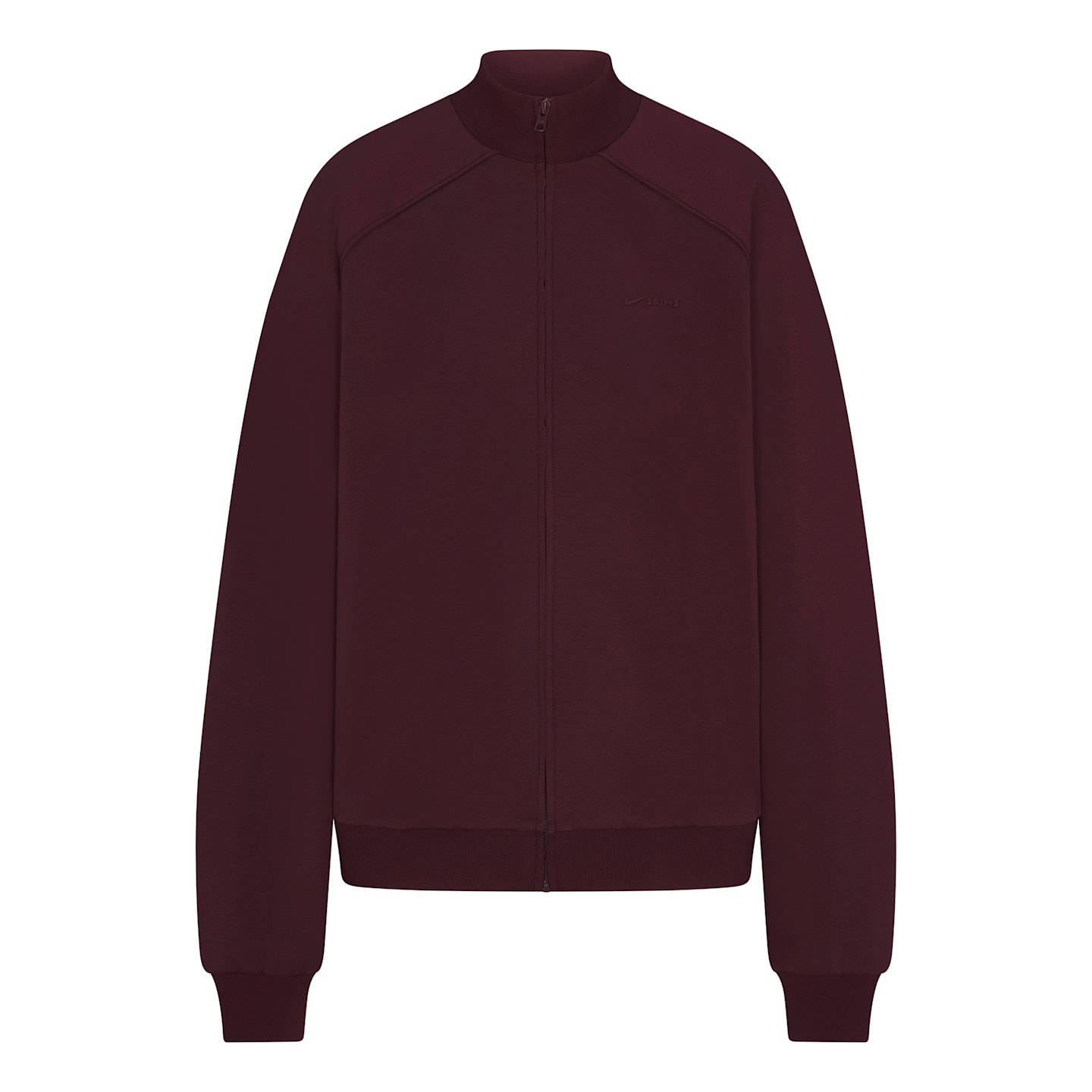 Женская спортивная куртка NikeSKIMS Matte Tricot оверсайз на молнии, цвет: Nskm Currant — фото 7