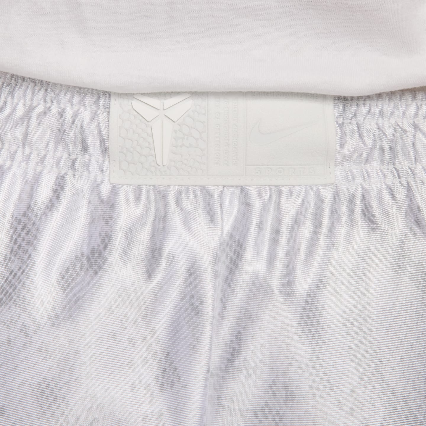Мужские двусторонние баскетбольные шорты Nike Kobe Dri-FIT Standard Issue, цвет: Белый / Снежный белый — фото 6