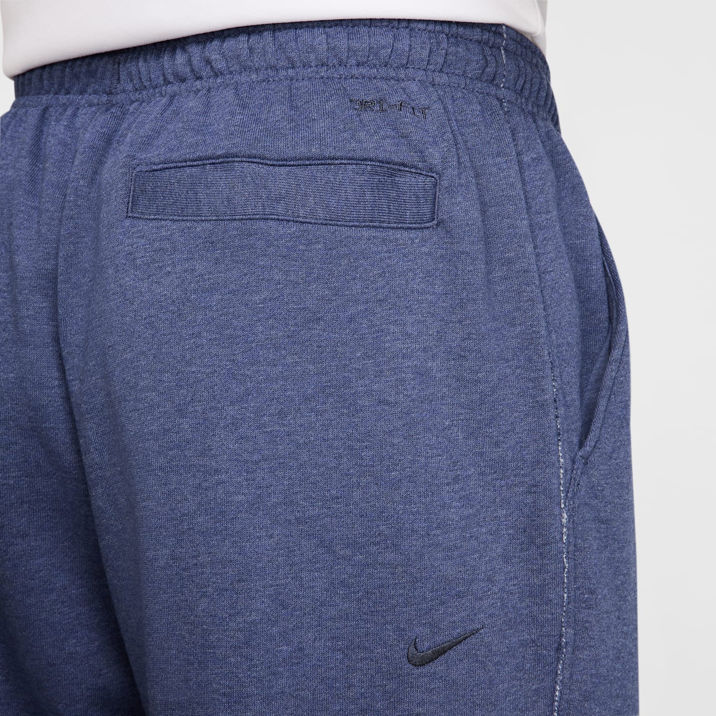 Мужские брюки Nike Gym Heritage Dri-FIT Fleece Fitness, цвет: Синий / Меланжевый — фото 6