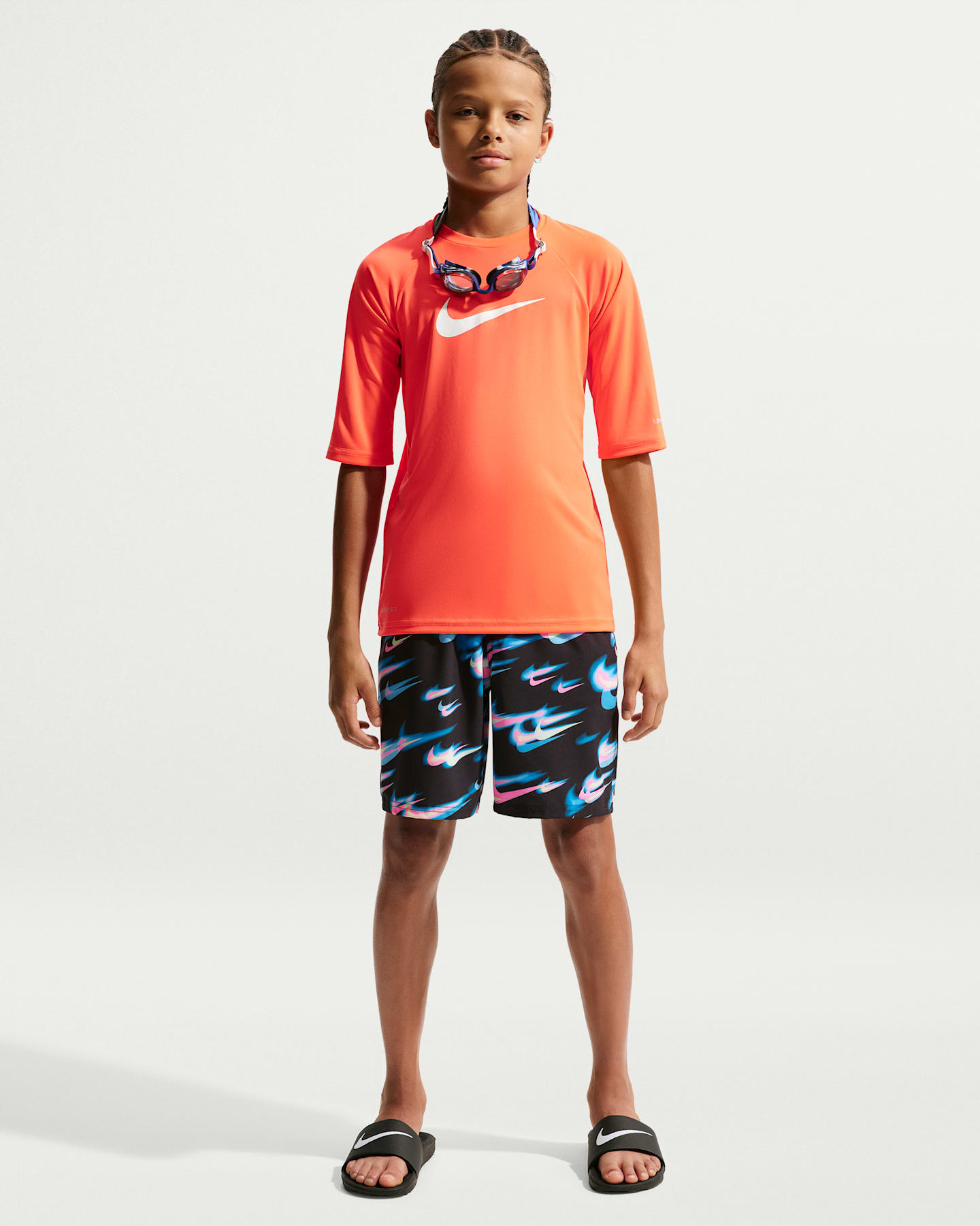 Детские плавательные шорты Nike Swim Breaker для мальчиков, 7", боксеры, цвет: Чёрный — фото 6