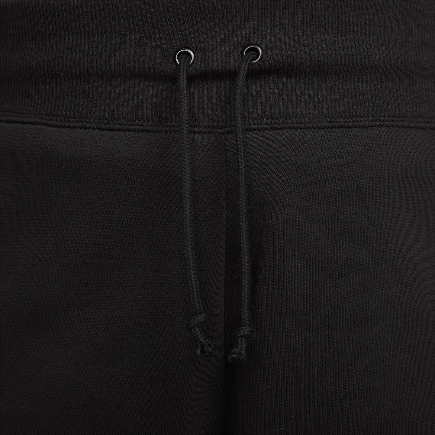 Женские шорты Nike Sportswear Phoenix Fleece High-Waisted Loose (Plus Size), цвет: Чёрный / Молочный — фото 4