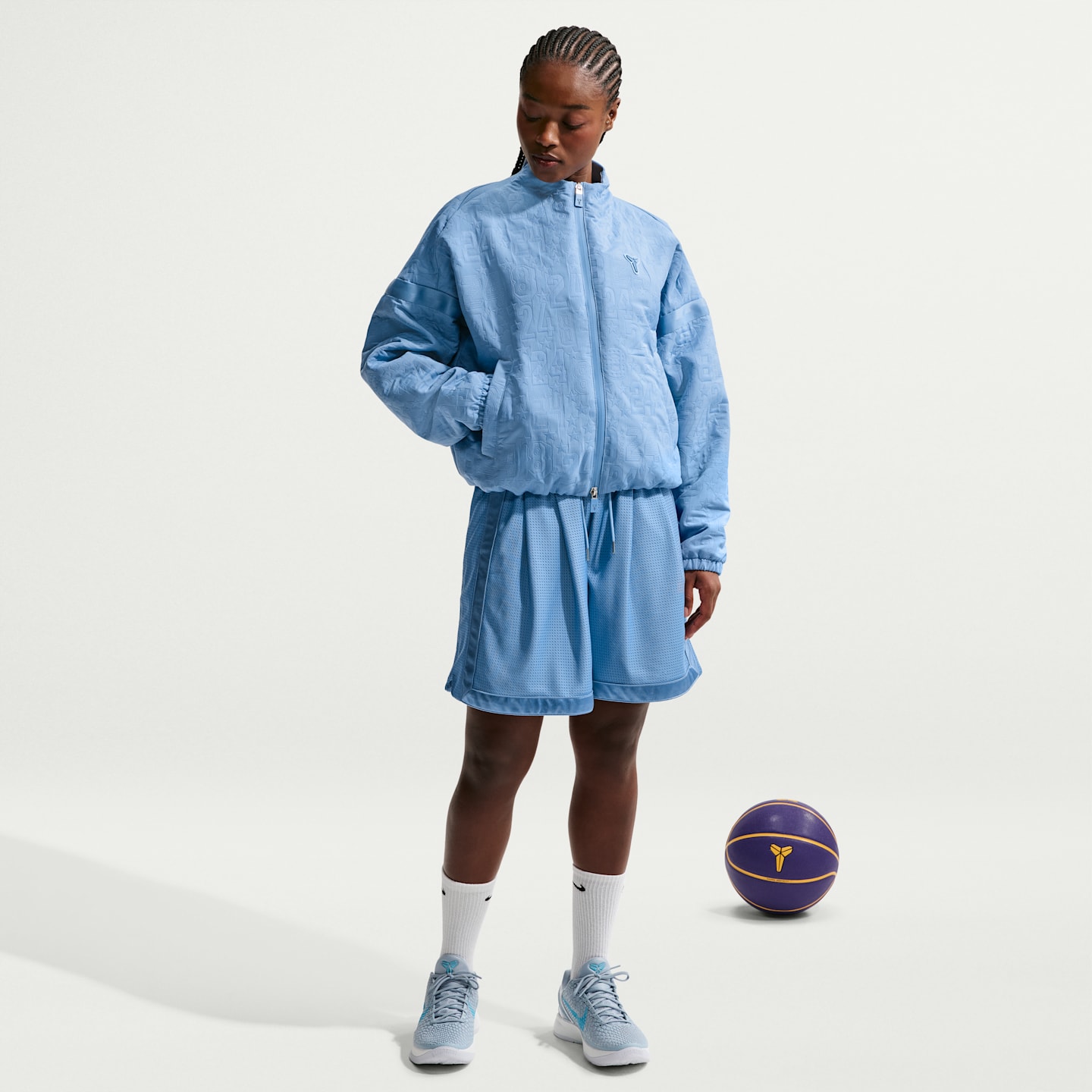 Женская баскетбольная куртка Nike Kobe, цвет: Синий — фото 4
