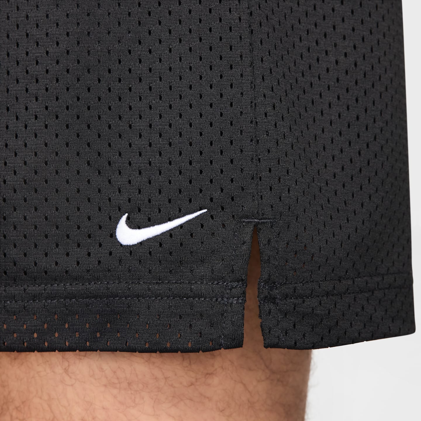 Мужские баскетбольные шорты Nike Dri-FIT из сетки 5, цвет: Чёрный / Белый — фото 5