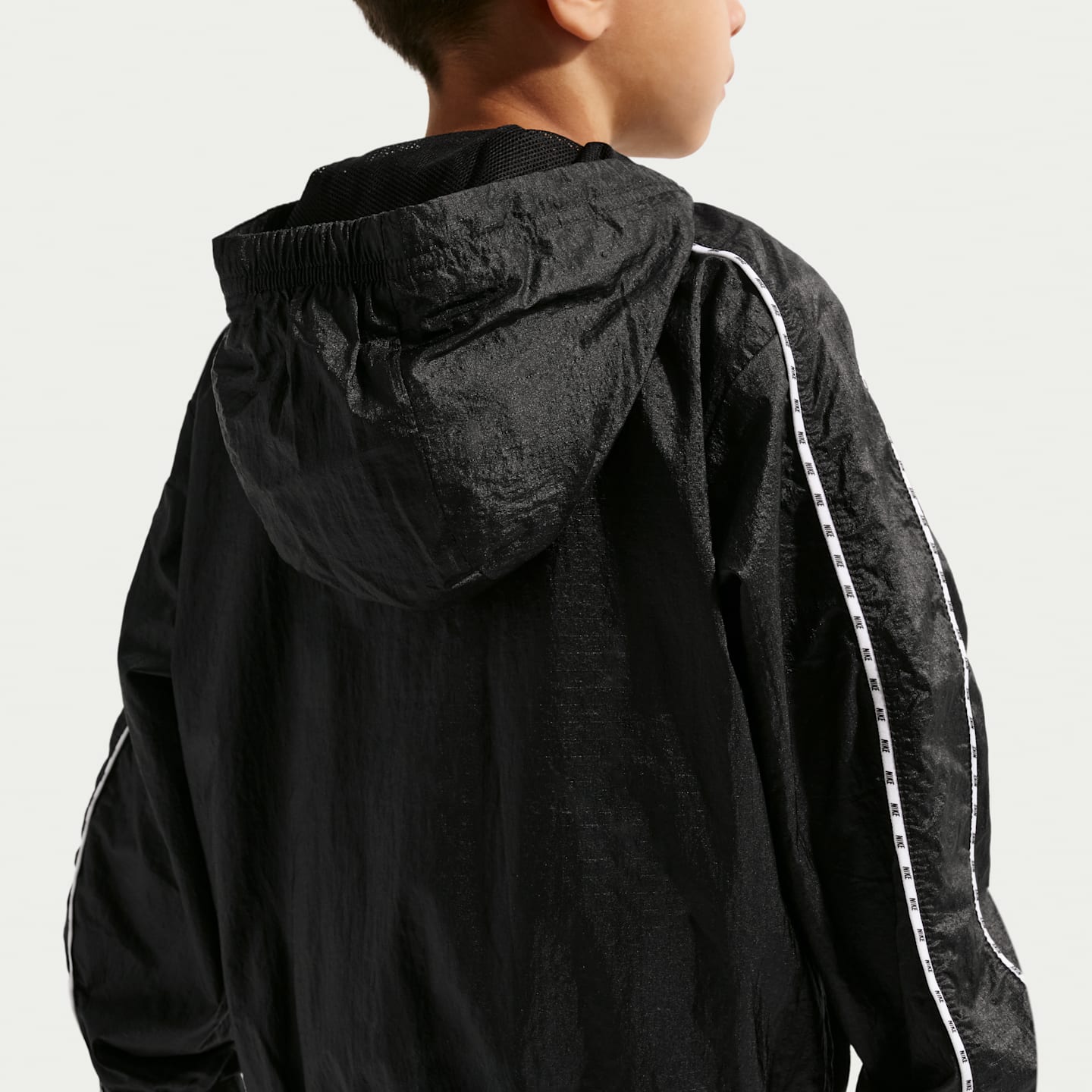 Куртка Nike Lightweight Translucent Ripstop Jacket для малышей, цвет: Чёрный — фото 2