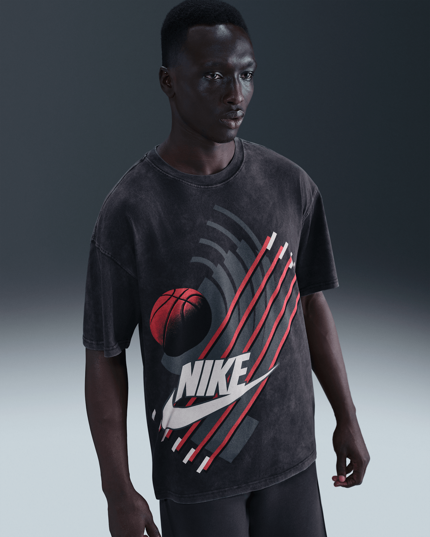 Мужская футболка Nike Basketball, цвет: Чёрный — фото 6