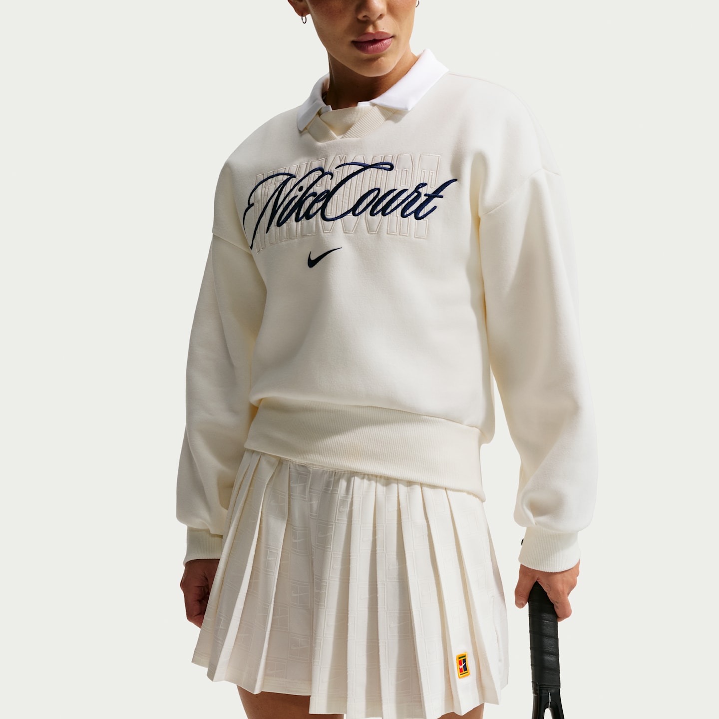 Женские шорты Nike NikeCourt Court Collection Dri-FIT High-Waisted Tennis Shorts, цвет: Молочный — фото 4