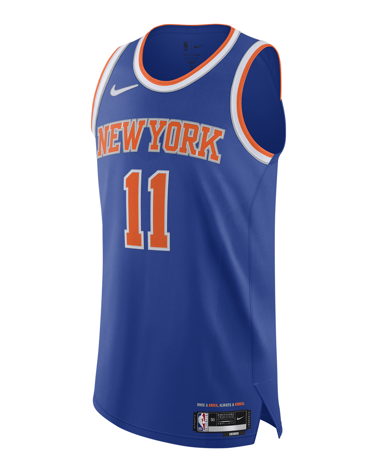 Мужское джерси Nike NBA Knicks Icon Edition 2020 Authentic, цвет: Синий — фото 3
