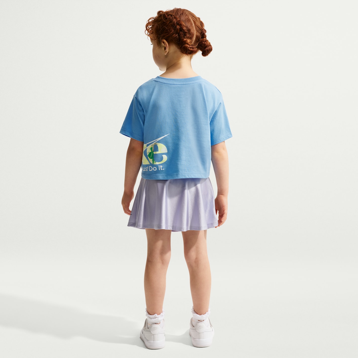 Детская футболка Nike Move With Nature Toddler Boxy, цвет: Синий — фото 5