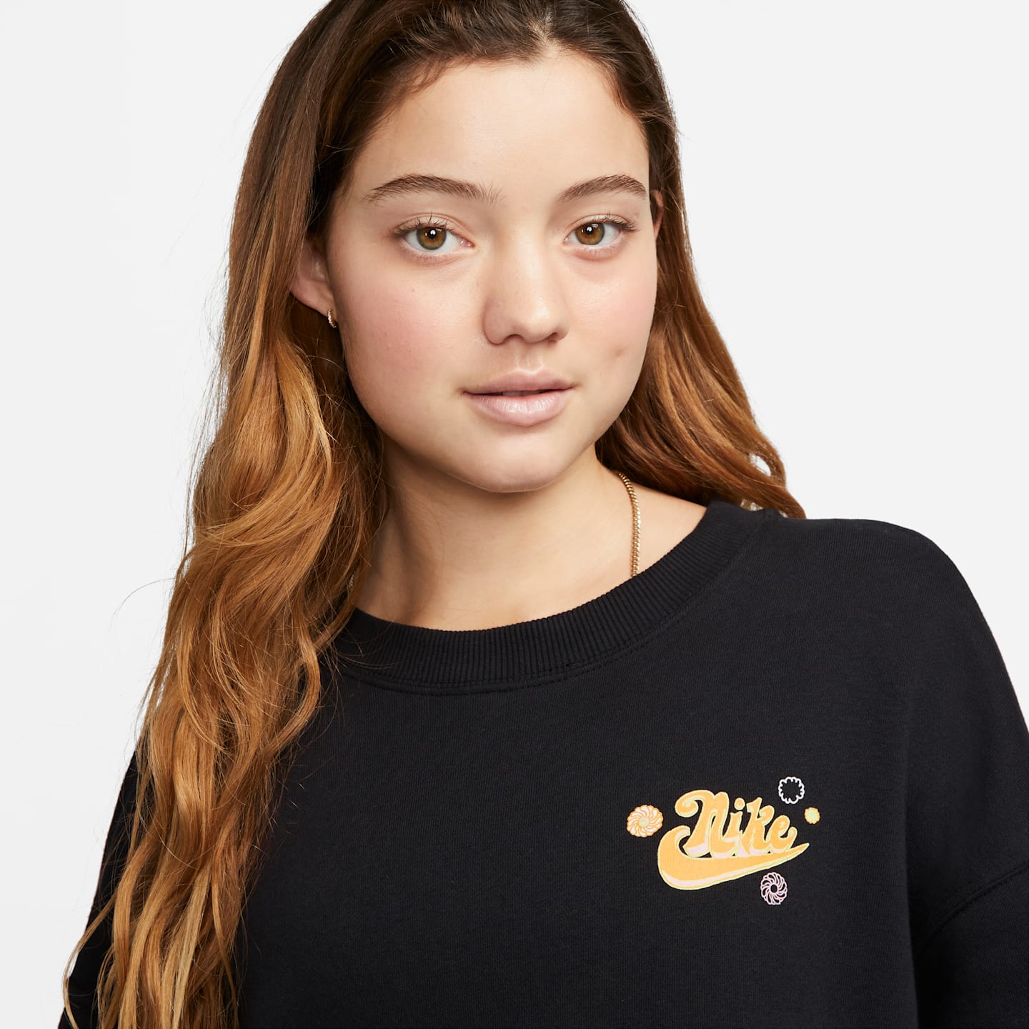 Женская толстовка Nike Sportswear Phoenix Fleece Oversized, цвет: Чёрный — фото 3