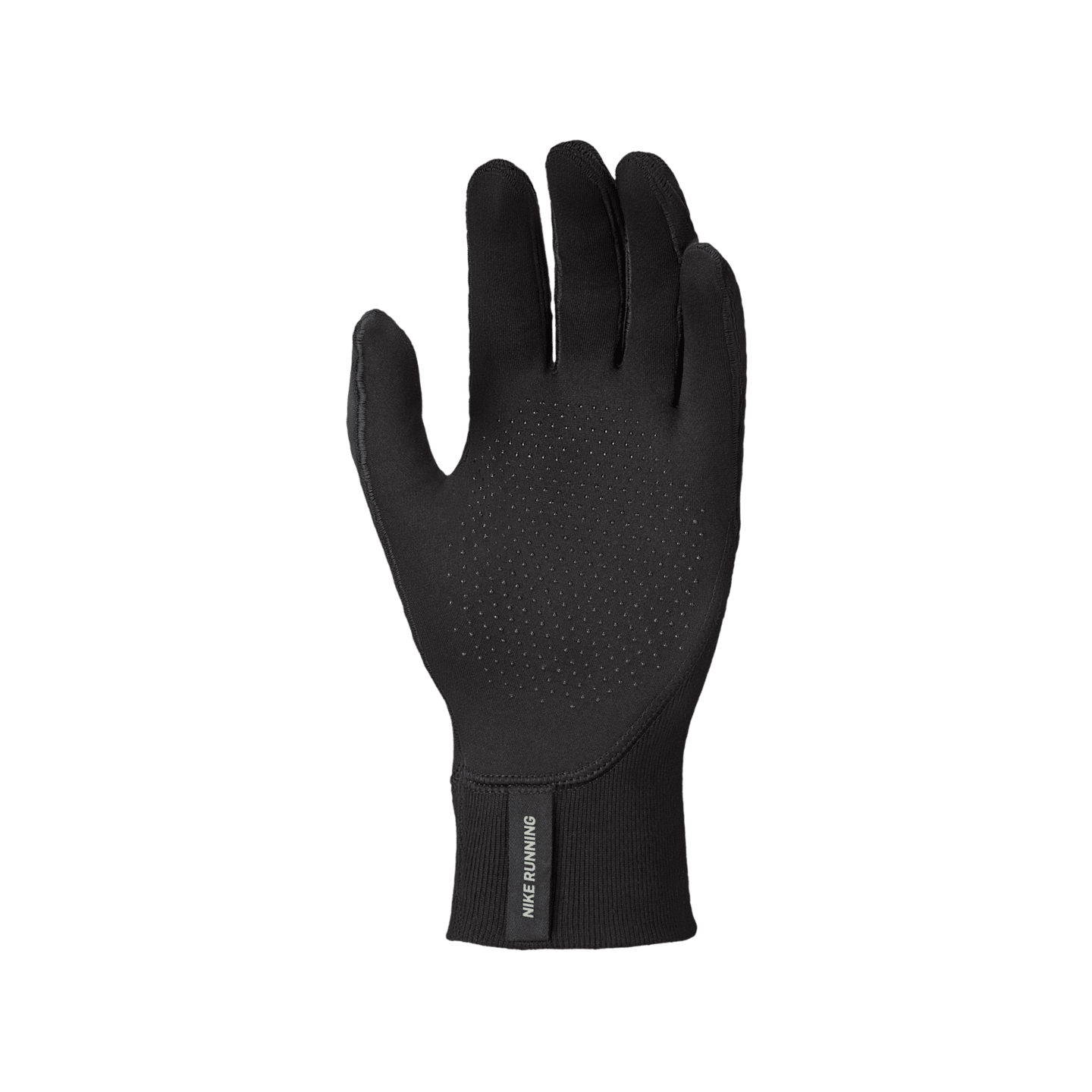 Женские беговые перчатки Nike Pacer Therma-FIT, цвет: Чёрный / Серебряный — фото 2