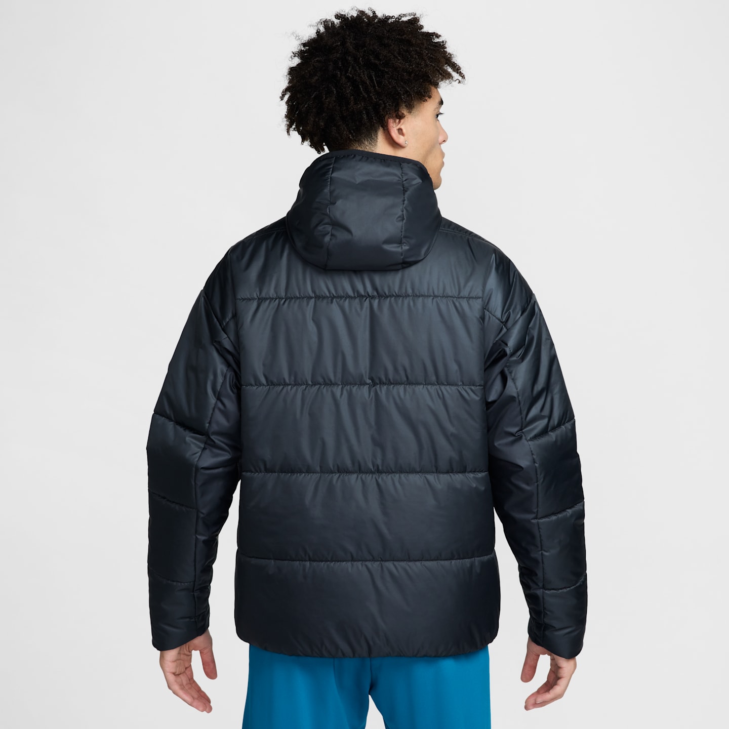 Мужская футбольная куртка Nike Academy Pro 24 Fall Therma-FIT, цвет: Чёрный / Белый — фото 2
