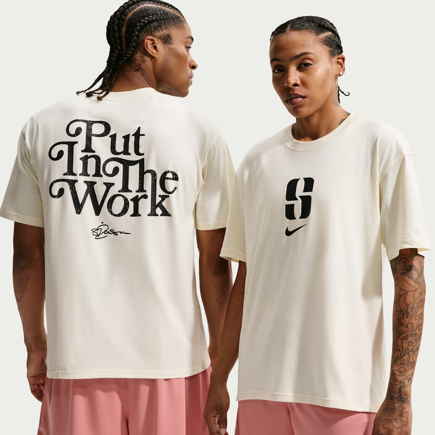Баскетбольная футболка Nike Sabrina "Put In Work" Dri-FIT, цвет: Кокосовое молоко — фото 1